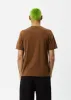 AFENDS Mens Outside - Graphic Retro T-Shirt - Toffee sold by Afends
