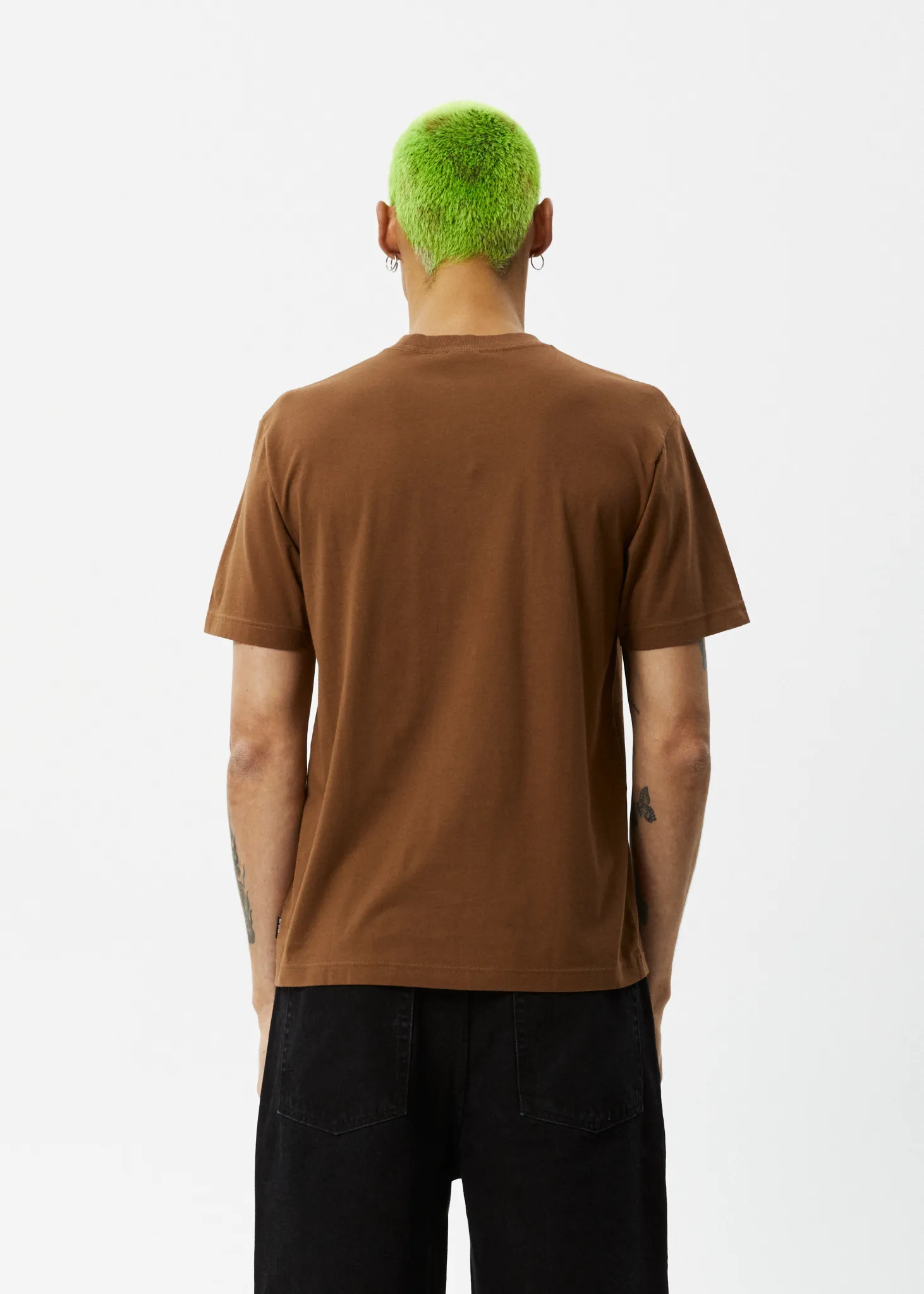 AFENDS Mens Outside - Graphic Retro T-Shirt - Toffee sold by Afends product image thumbnail 5