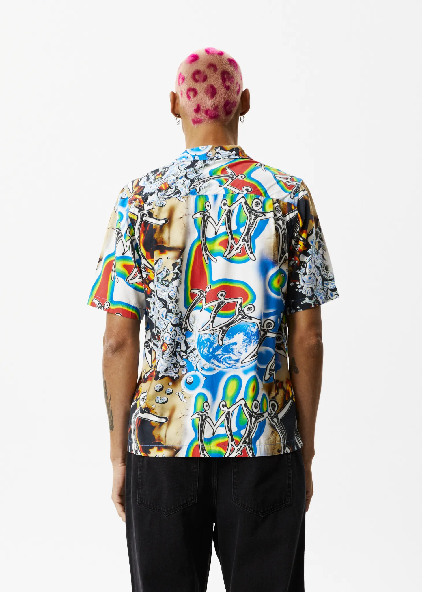 AFENDS Mens Water Is Life - Cuban Short Sleeve Shirt - Multi sold by Afends product image thumbnail 5