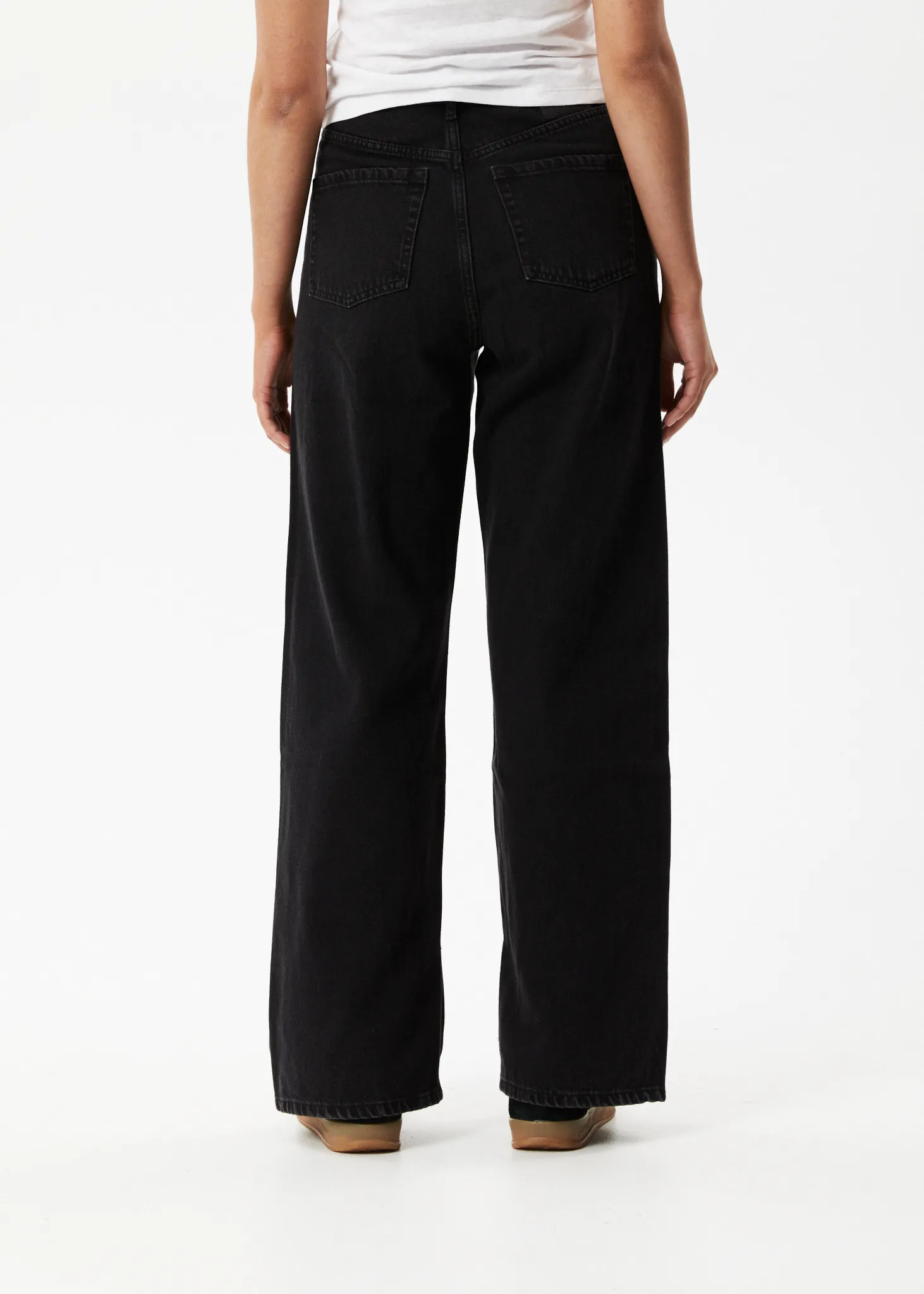 AFENDS Womens Bella - Denim Baggy Jeans - Washed Black sold by Afends product image thumbnail 5