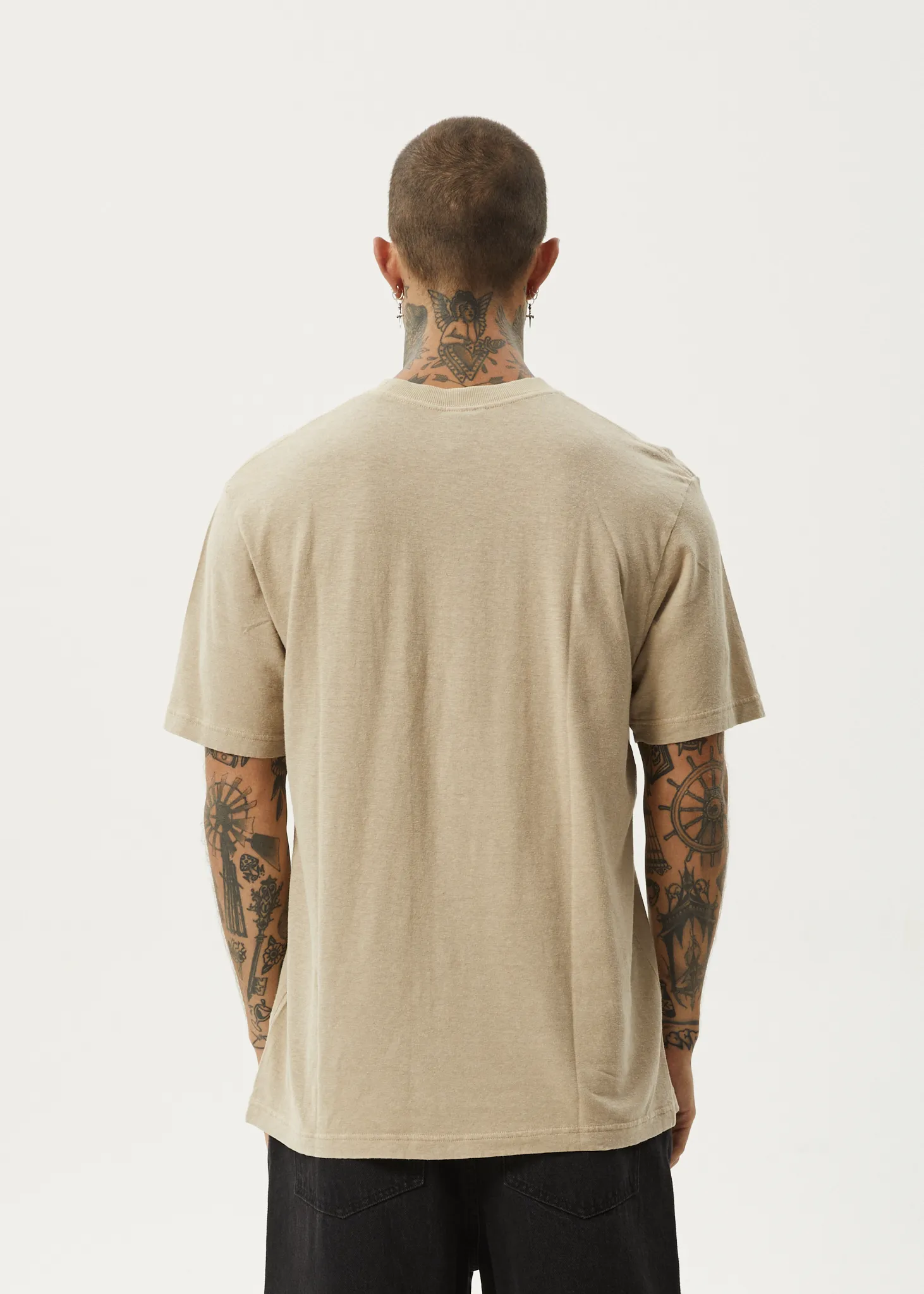 AFENDS Mens Classic - Retro Tee - Taupe sold by Afends product image thumbnail 5