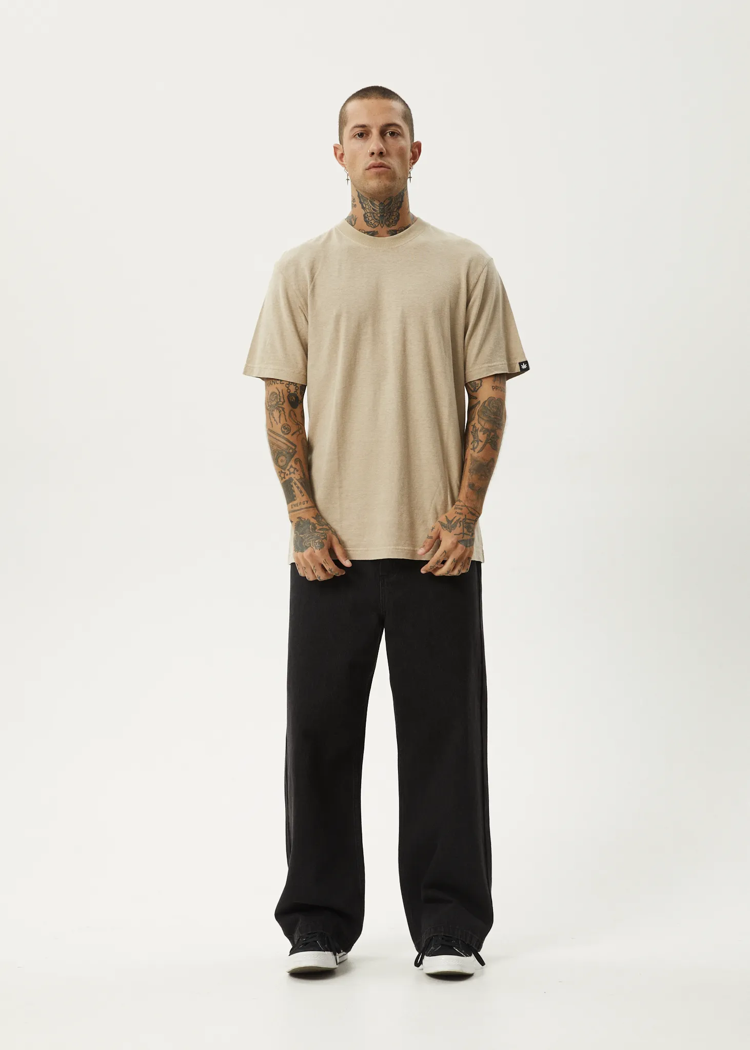 AFENDS Mens Classic - Retro Tee - Taupe sold by Afends product image thumbnail 2