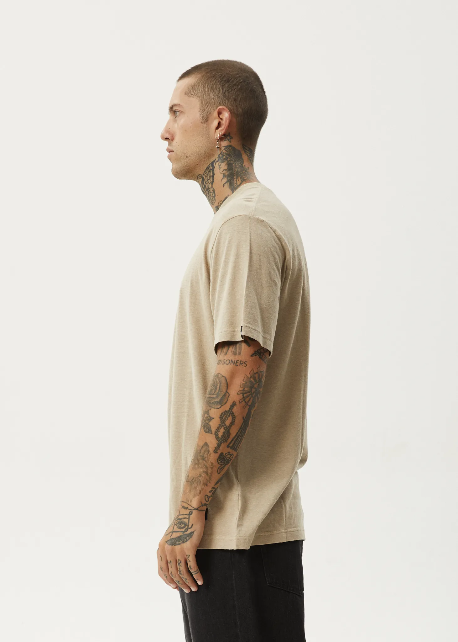 AFENDS Mens Classic - Retro Tee - Taupe sold by Afends product image thumbnail 4
