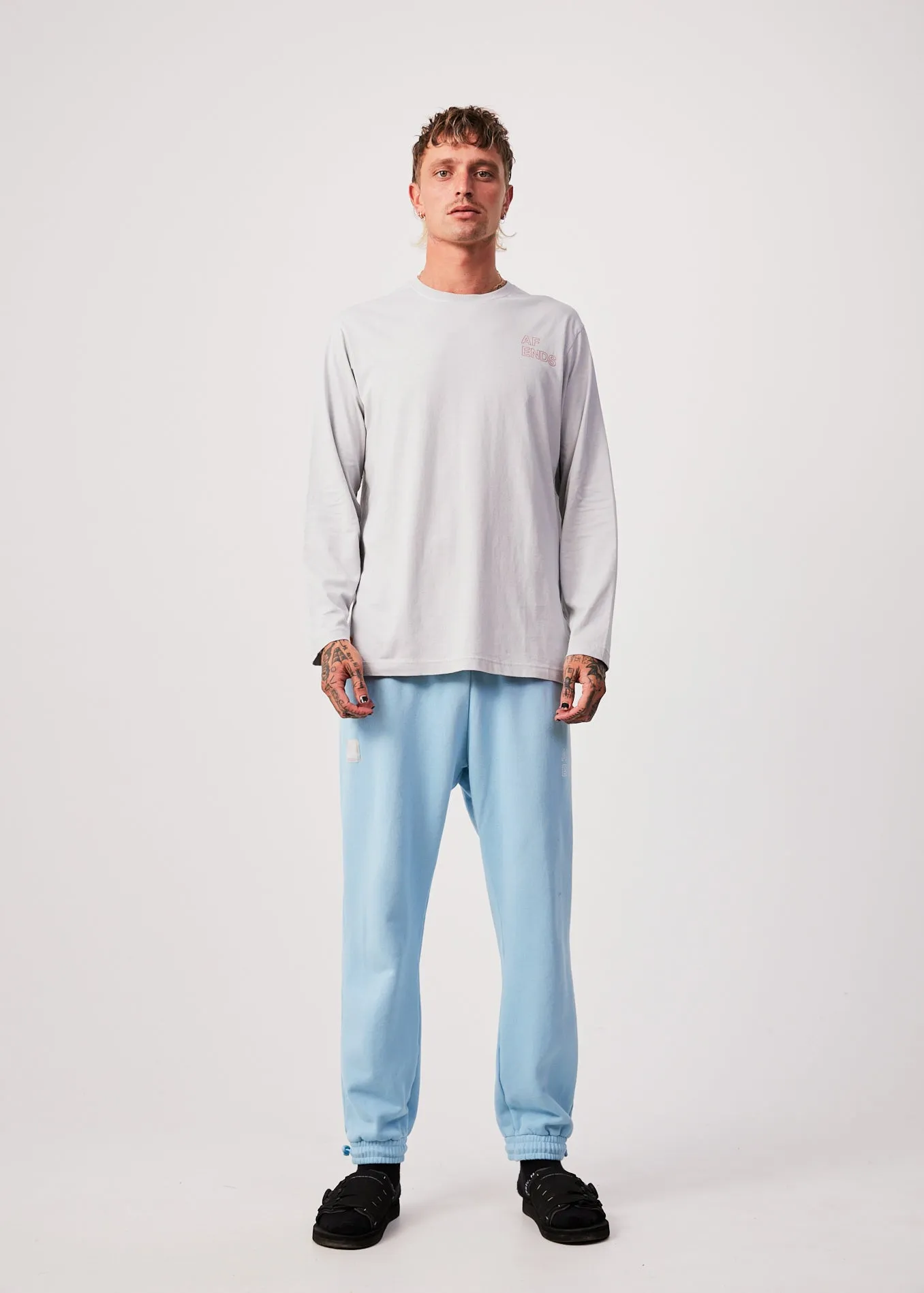 AFENDS Unisex Conditional - Unisex Oversized Long Sleeve T-Shirt - Smoke sold by Afends product image thumbnail 5