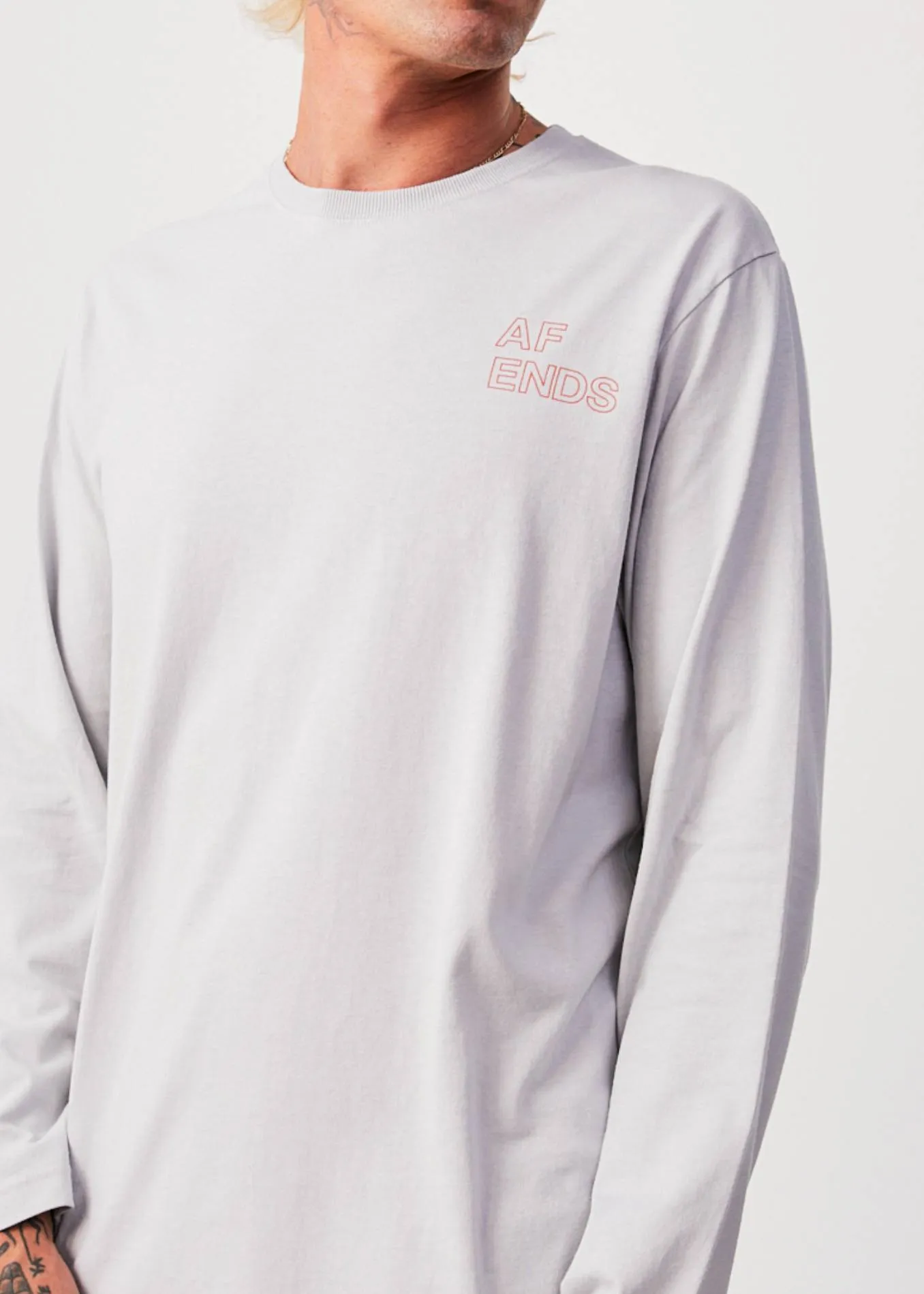 AFENDS Unisex Conditional - Unisex Oversized Long Sleeve T-Shirt - Smoke sold by Afends product image thumbnail 3