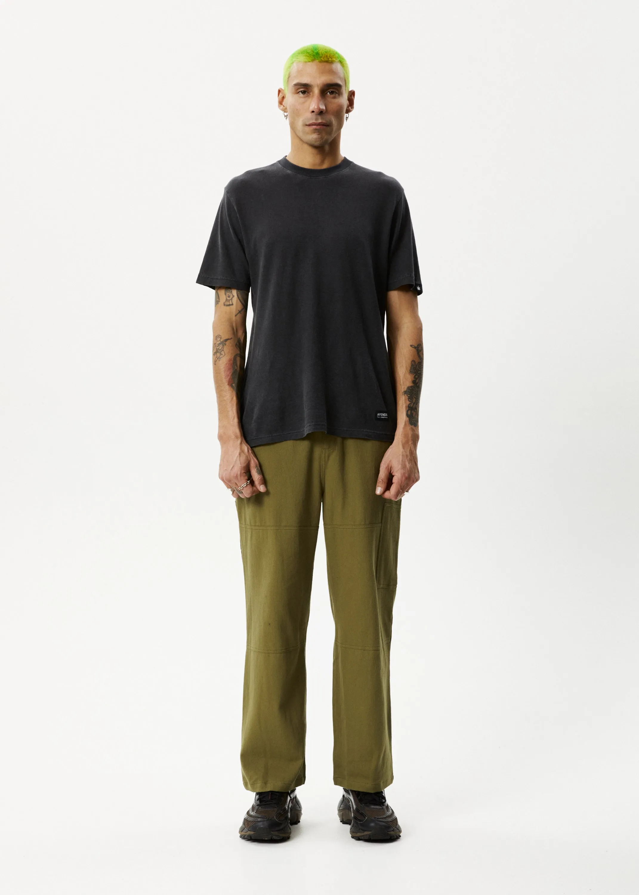 AFENDS Mens Richmond - Workwear Pant - Military sold by Afends product image thumbnail 5