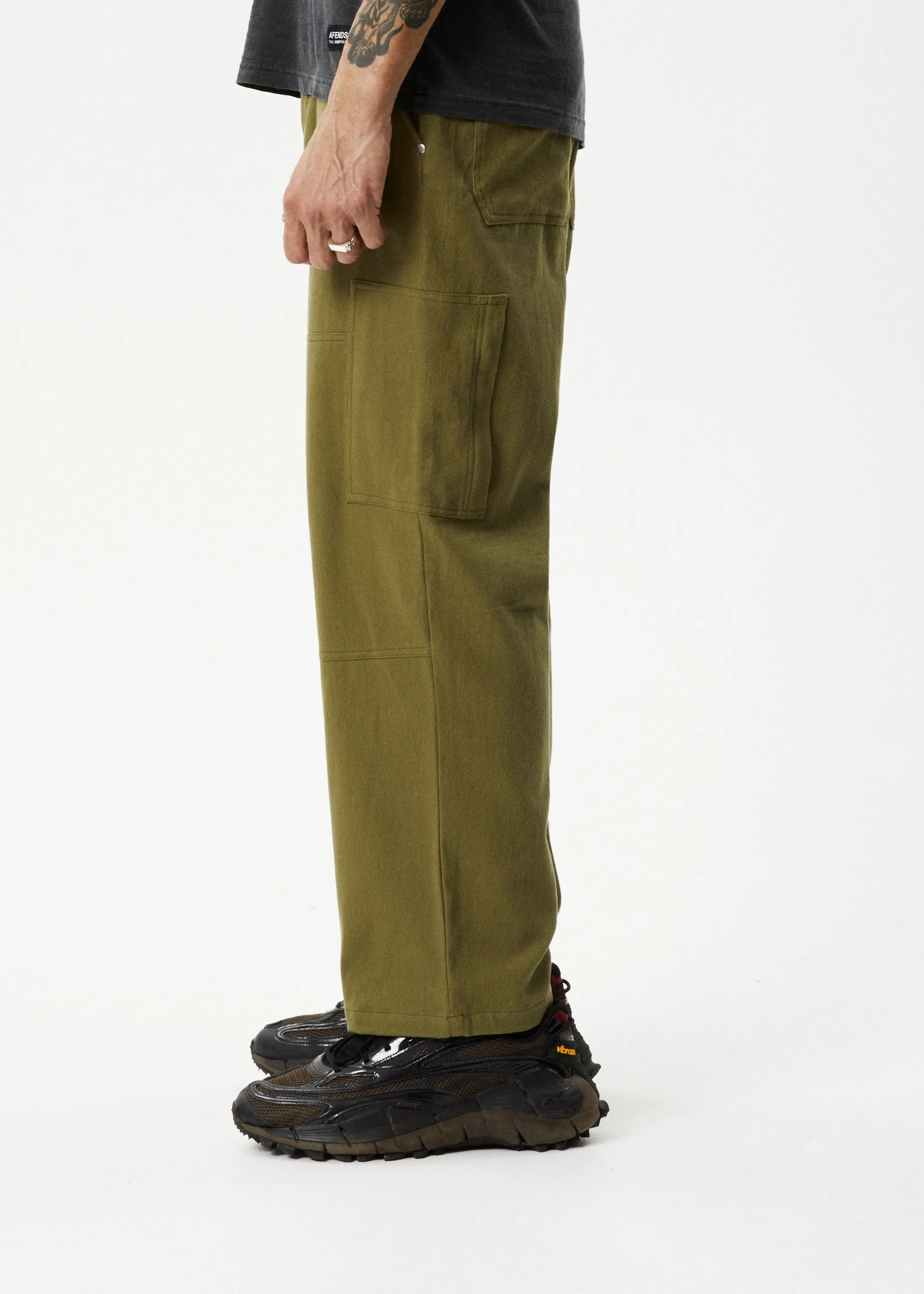 AFENDS Mens Richmond - Workwear Pant - Military sold by Afends product image thumbnail 2