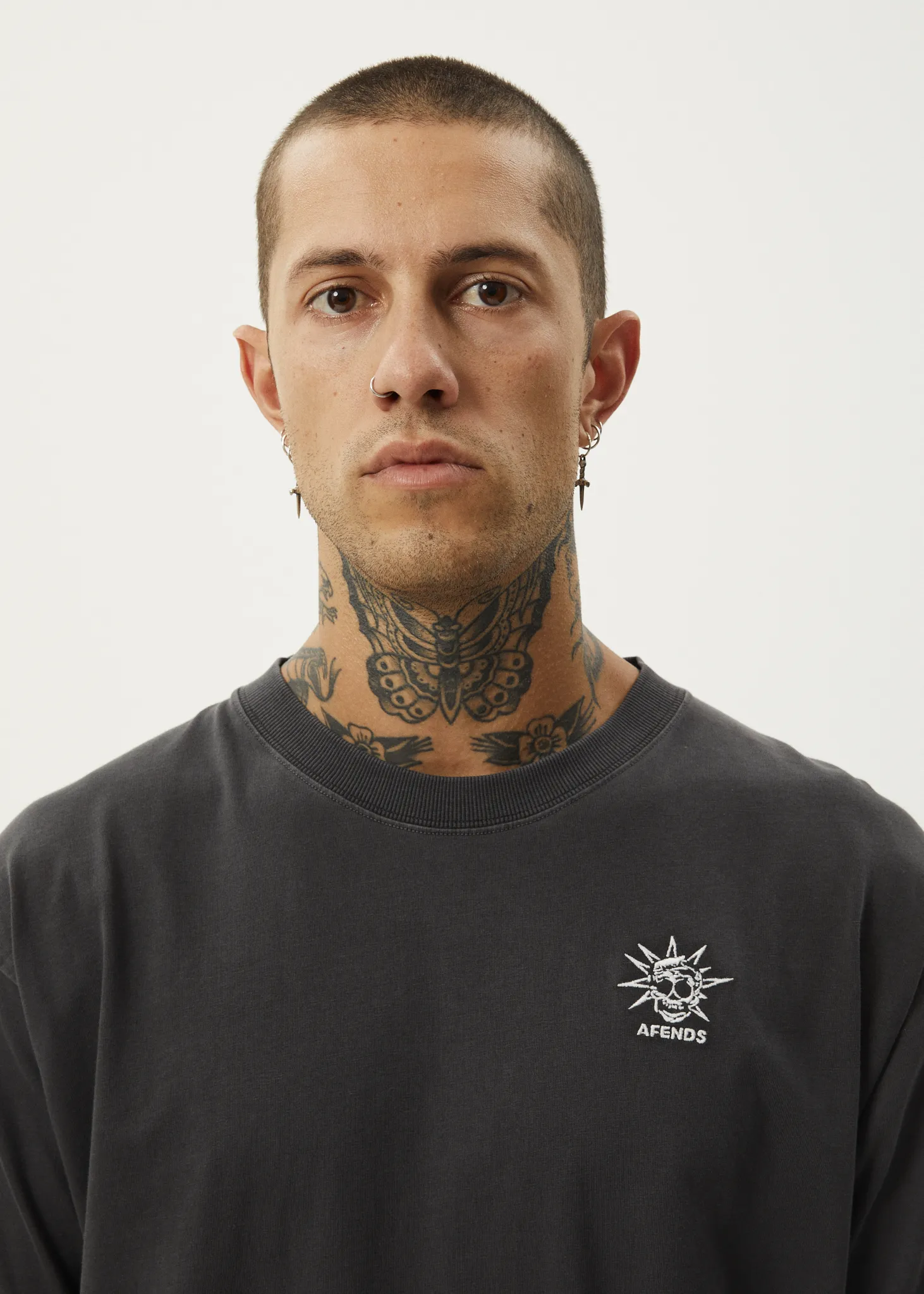 AFENDS Mens Graveyard - Boxy Tee - Stone Black sold by Afends product image thumbnail 3