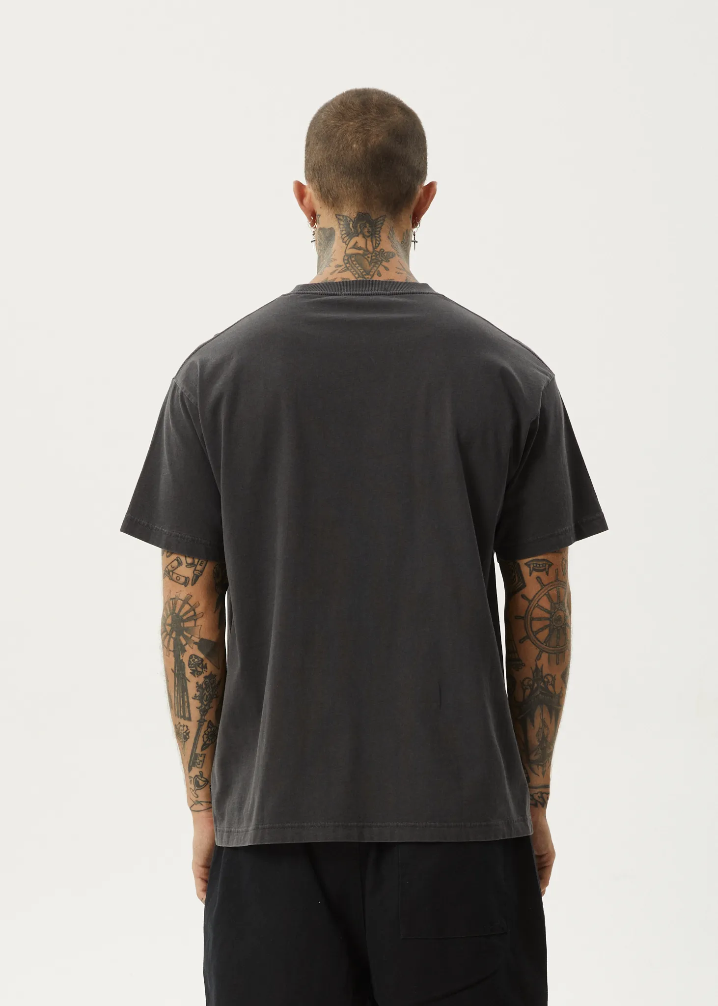 AFENDS Mens Graveyard - Boxy Tee - Stone Black sold by Afends product image thumbnail 5