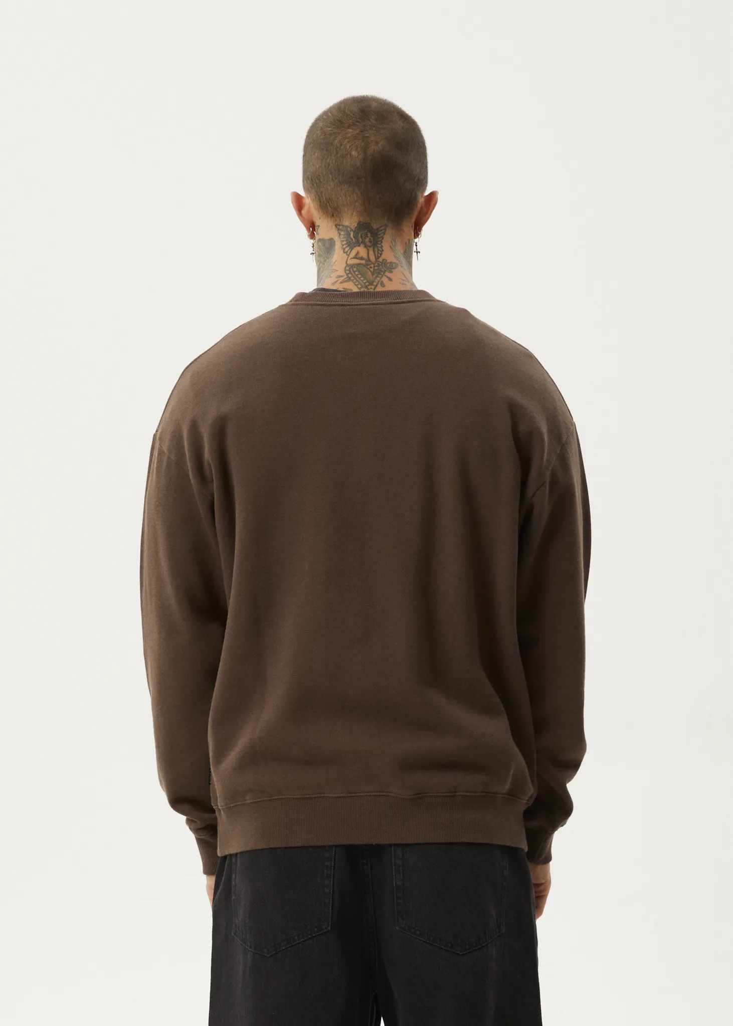 AFENDS Mens Solar Flare - Crew Neck - Coffee sold by Afends product image thumbnail 5