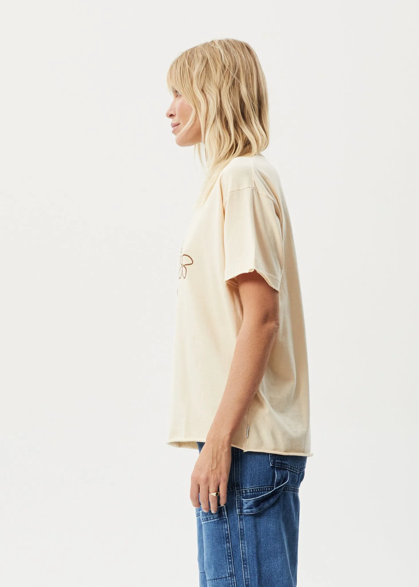 AFENDS Womens Island - Oversized T-Shirt - Sand sold by Afends product image thumbnail 4