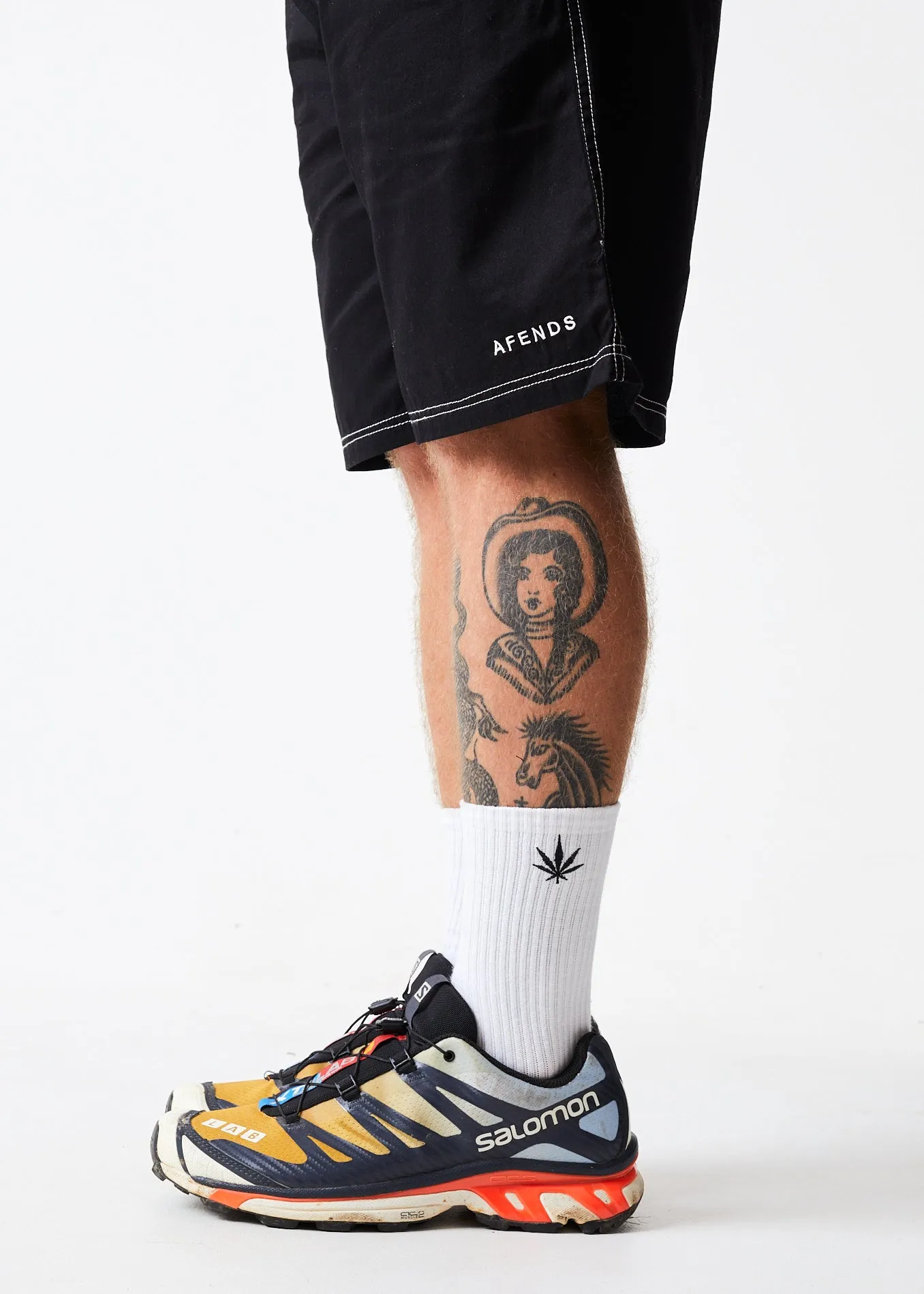 AFENDS Unisex Happy - Socks One Pack - White sold by Afends product image thumbnail 4