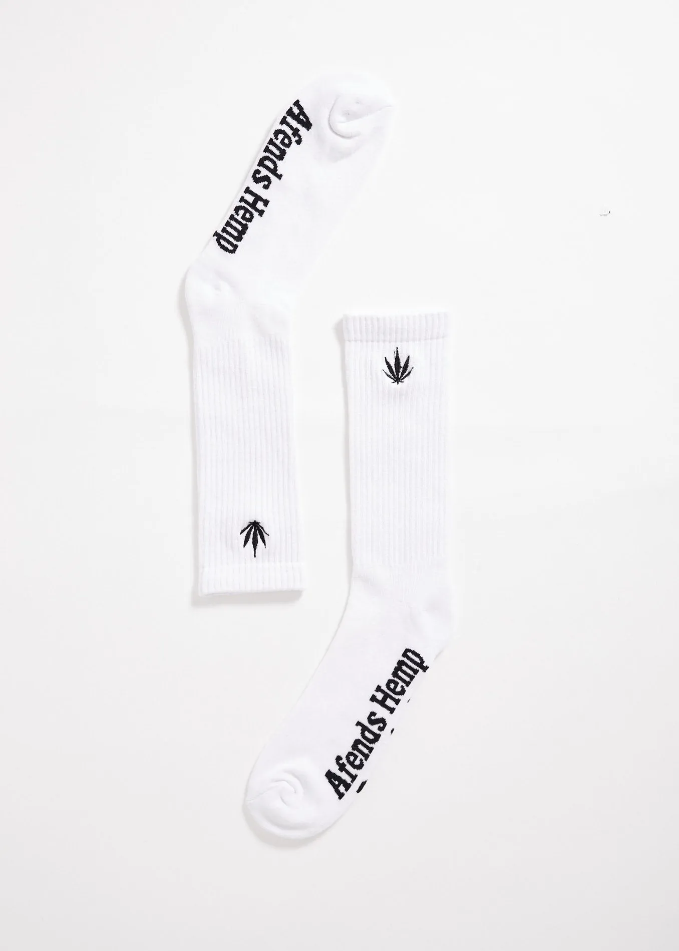 AFENDS Unisex Happy - Socks One Pack - White sold by Afends product image thumbnail 3