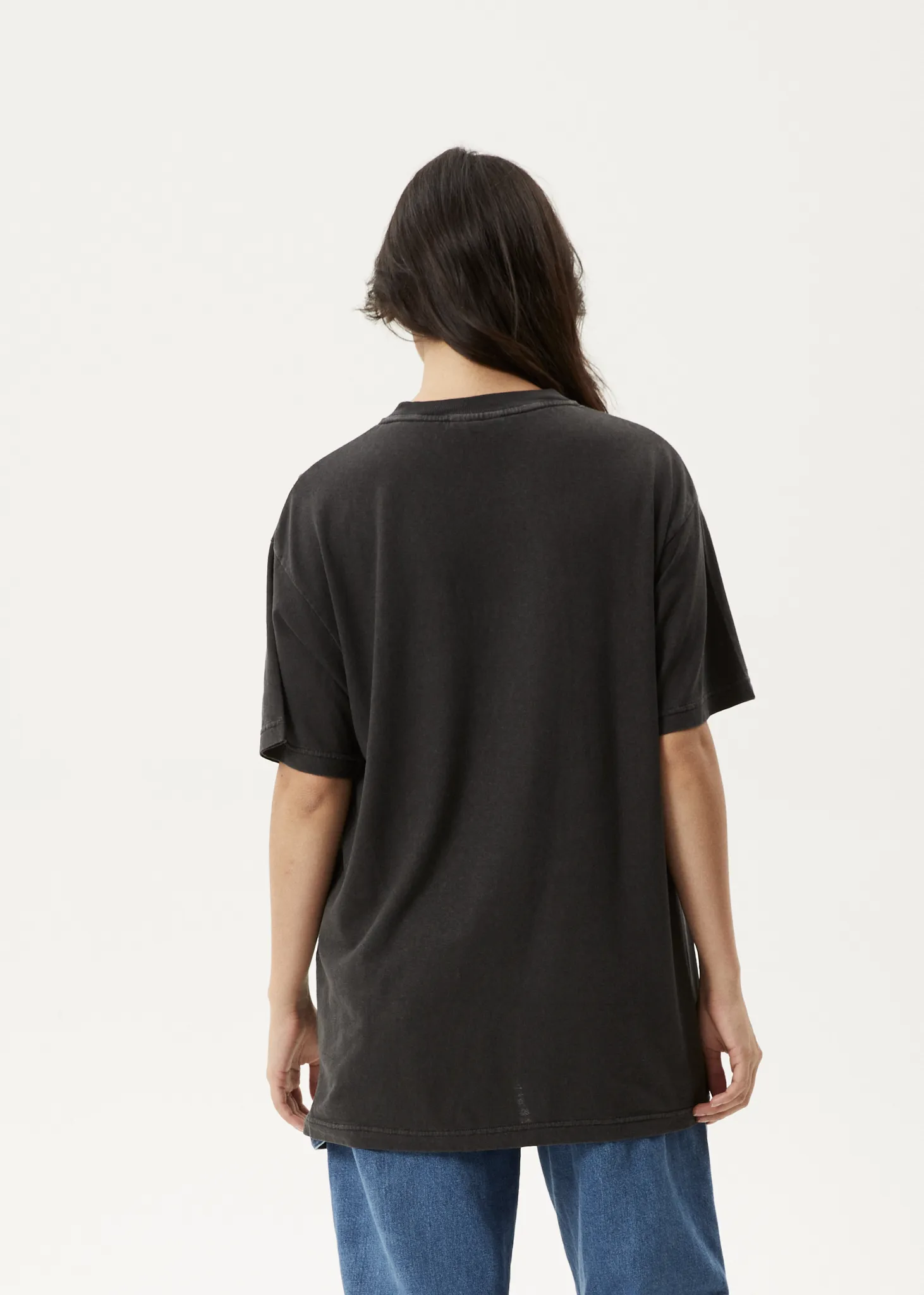 AFENDS Womens Worlds Above - Oversized T-Shirt - Stone Black sold by Afends product image thumbnail 4
