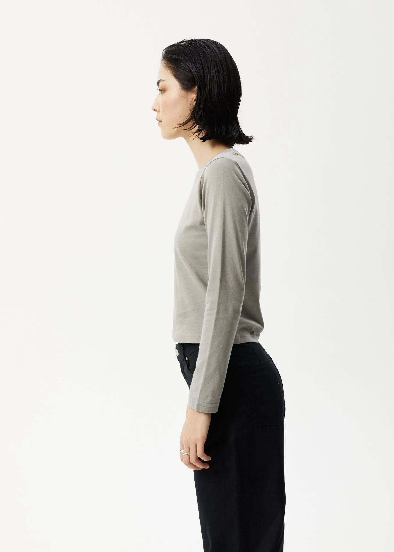 AFENDS Womens Lily - Long Sleeve Graphic T-Shirt - Olive sold by Afends product image thumbnail 4