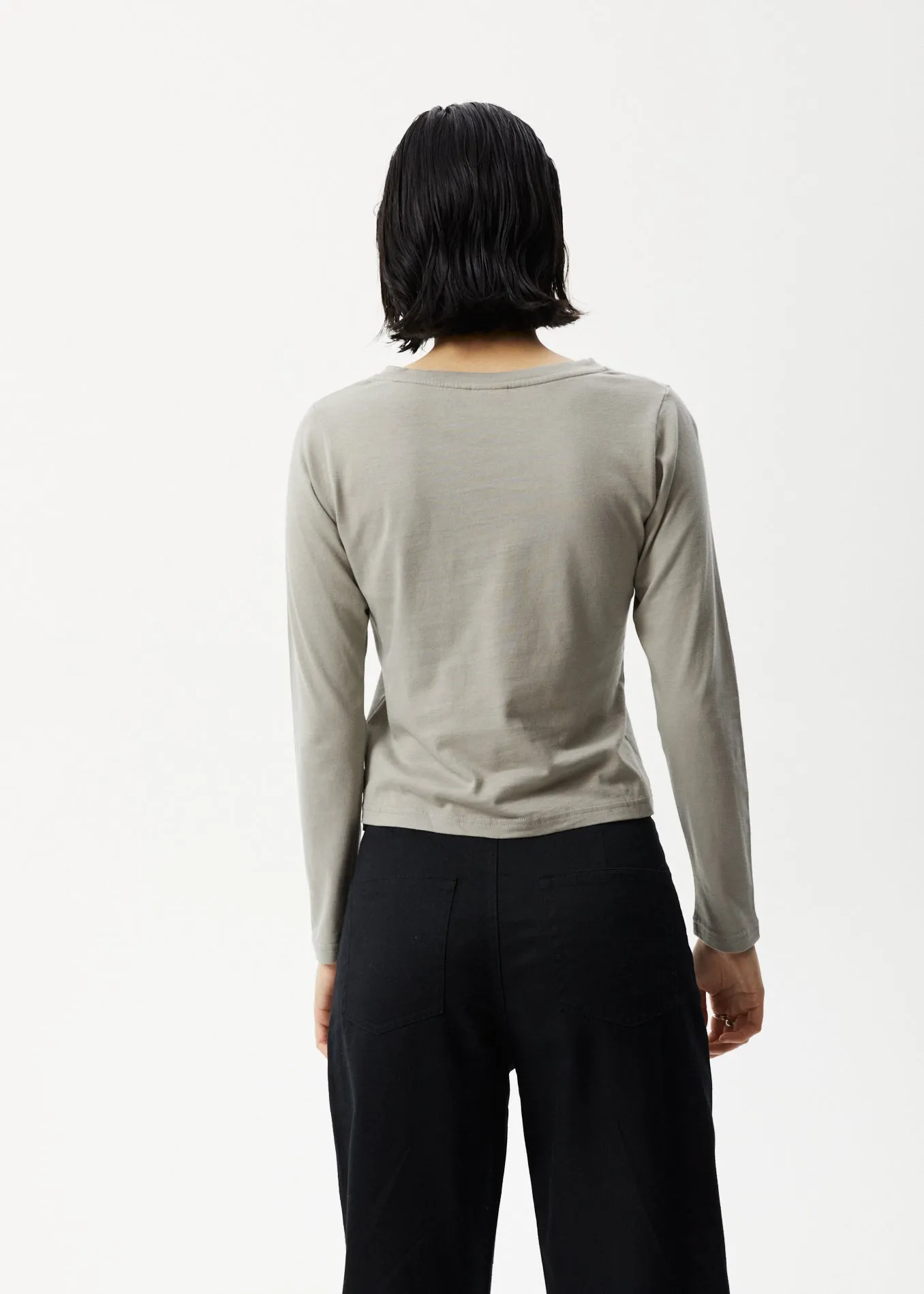 AFENDS Womens Lily - Long Sleeve Graphic T-Shirt - Olive sold by Afends product image thumbnail 5