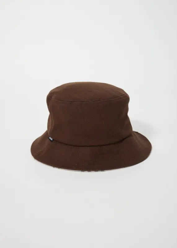 AFENDS Unisex Richmond - Organic Denim Bucket Hat - Coffee sold by Afends