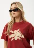 AFENDS Womens Island - Oversized T-Shirt - Ketchup sold by Afends