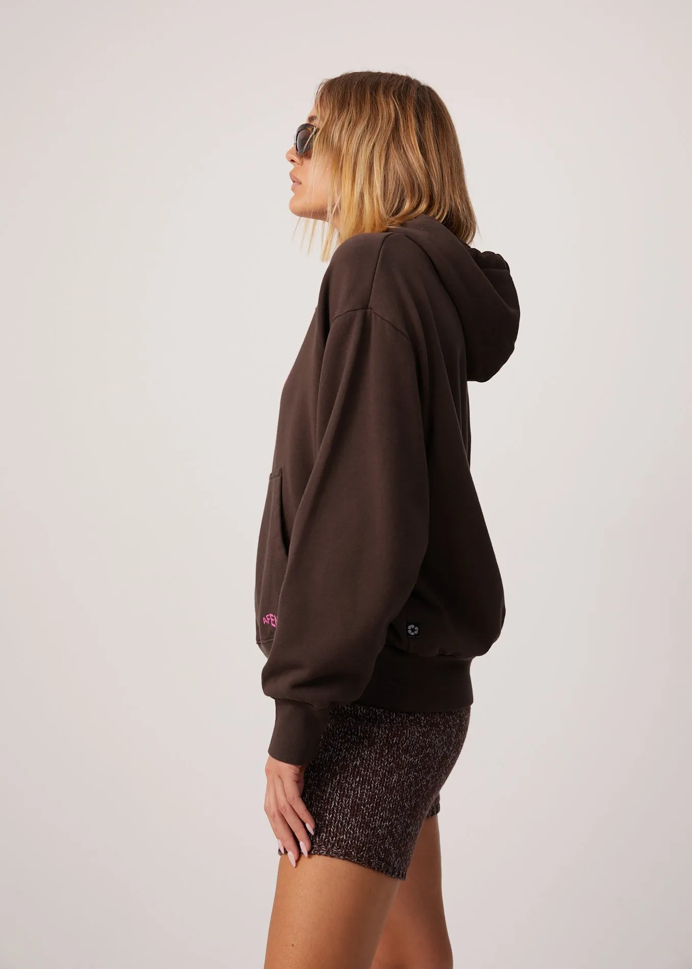 AFENDS Womens Digital Holiday - Floral Hoodie - Coffee sold by Afends product image thumbnail 4