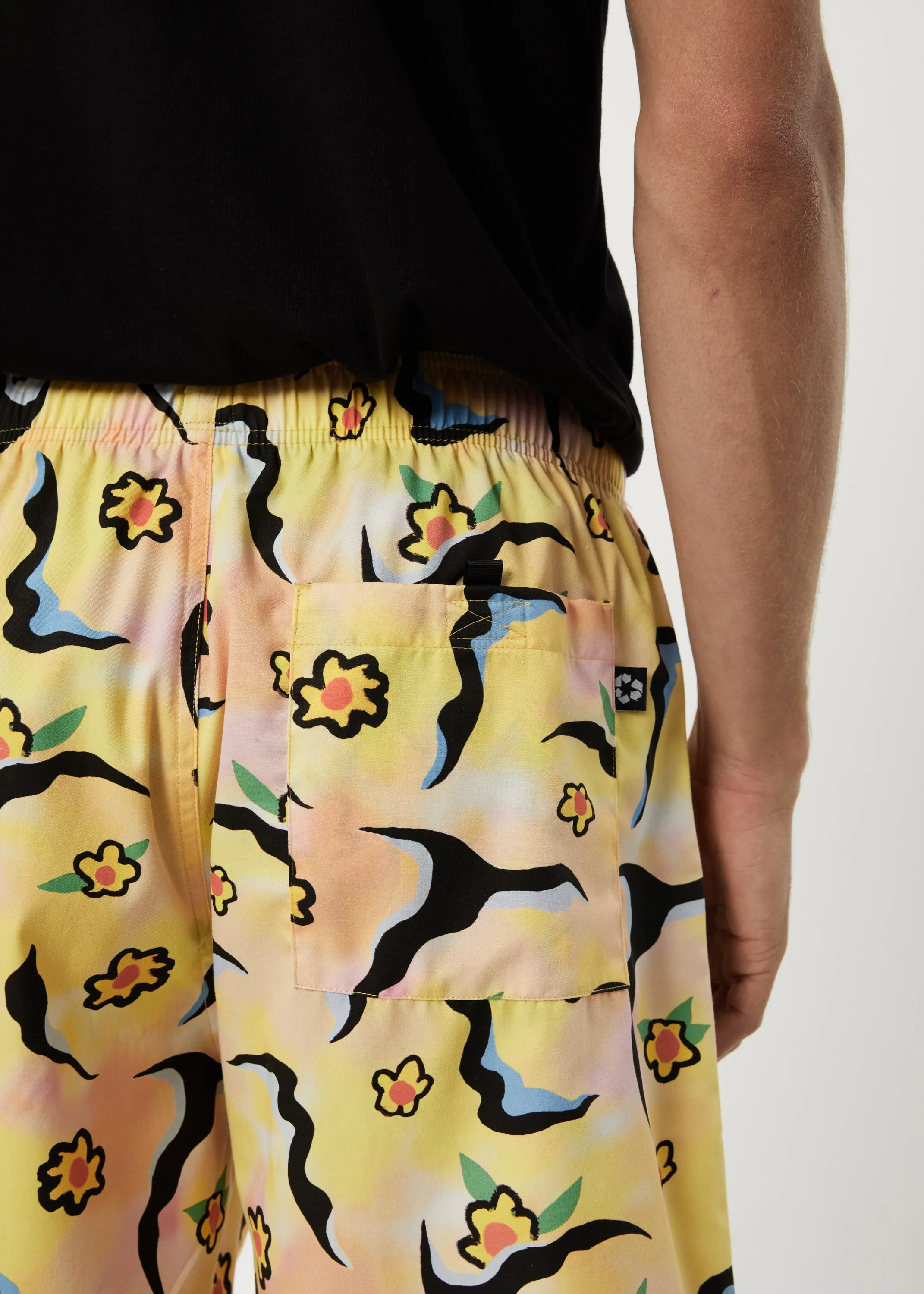 AFENDS Mens Flowers - Elastic Waist Shorts - Multi sold by Afends product image thumbnail 3