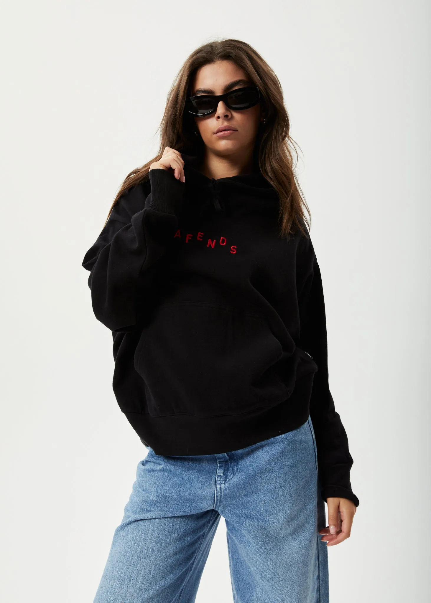 AFENDS Womens Kala - Hoodie - Black sold by Afends