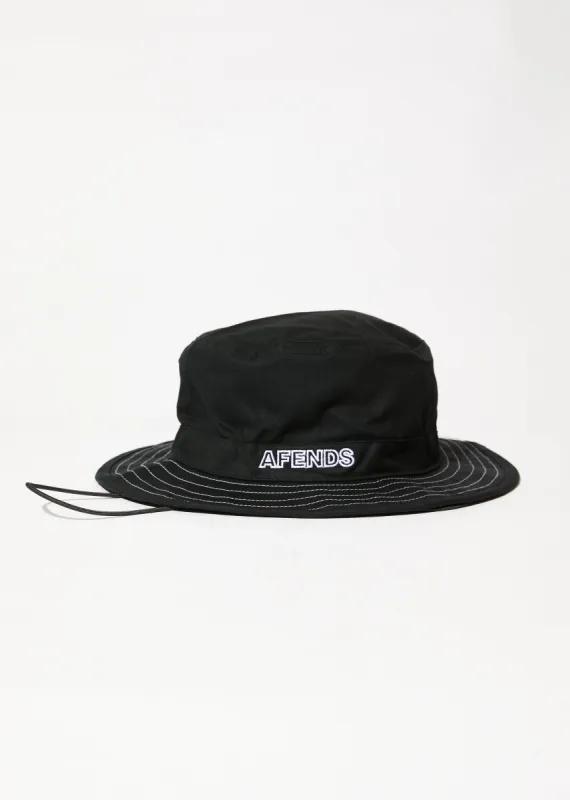 AFENDS Mens Outline - Bucket Hat - Black sold by Afends