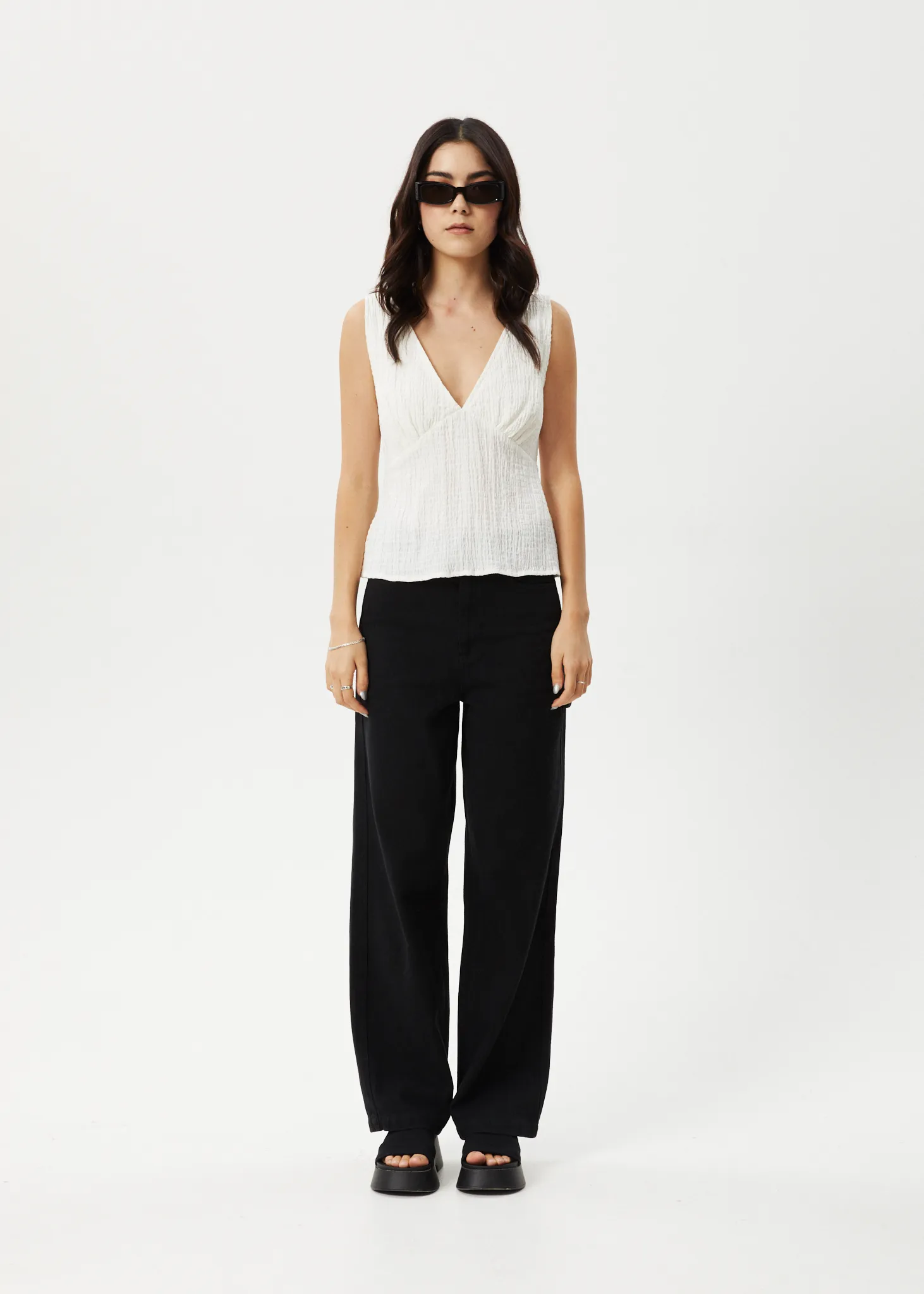 AFENDS Womens Focus - Sleeveless Top - White sold by Afends product image thumbnail 5