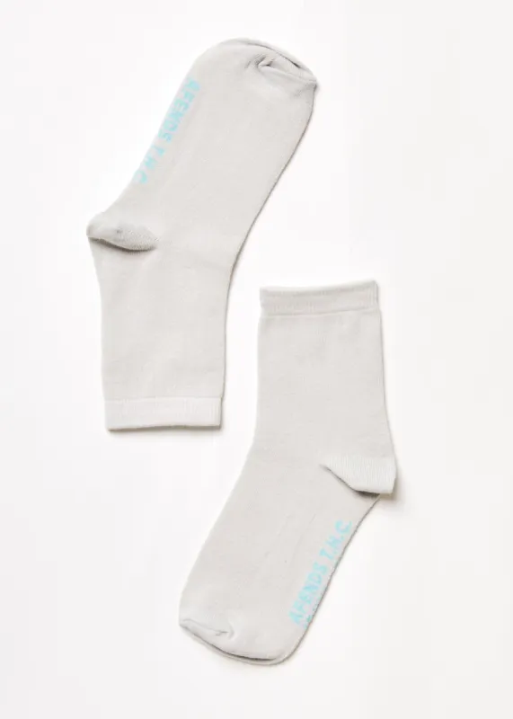 AFENDS Unisex All Time - Crew Socks - Shadow sold by Afends
