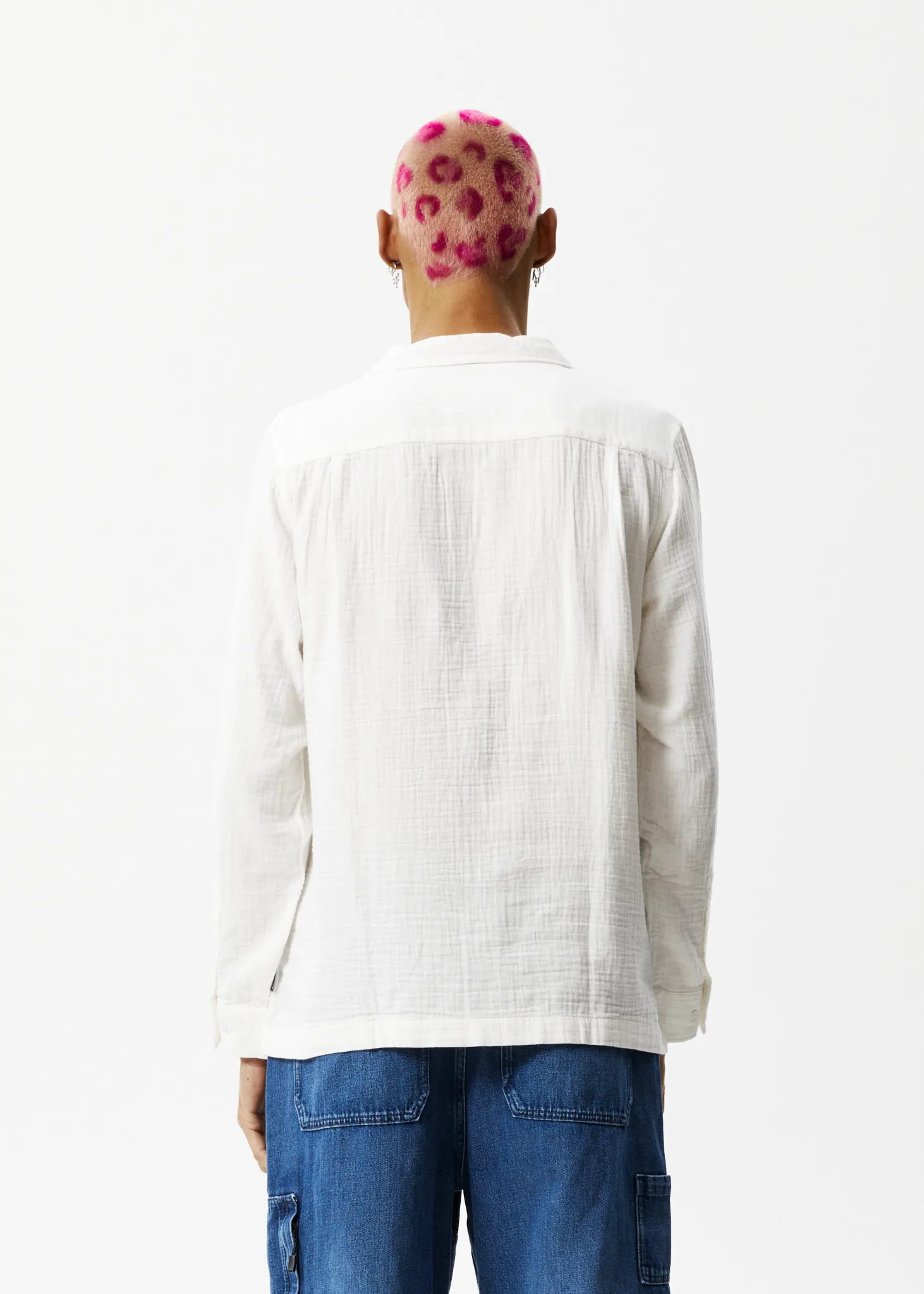 AFENDS Mens Stratosphere - Long Sleeve Shirt - Off White sold by Afends product image thumbnail 2