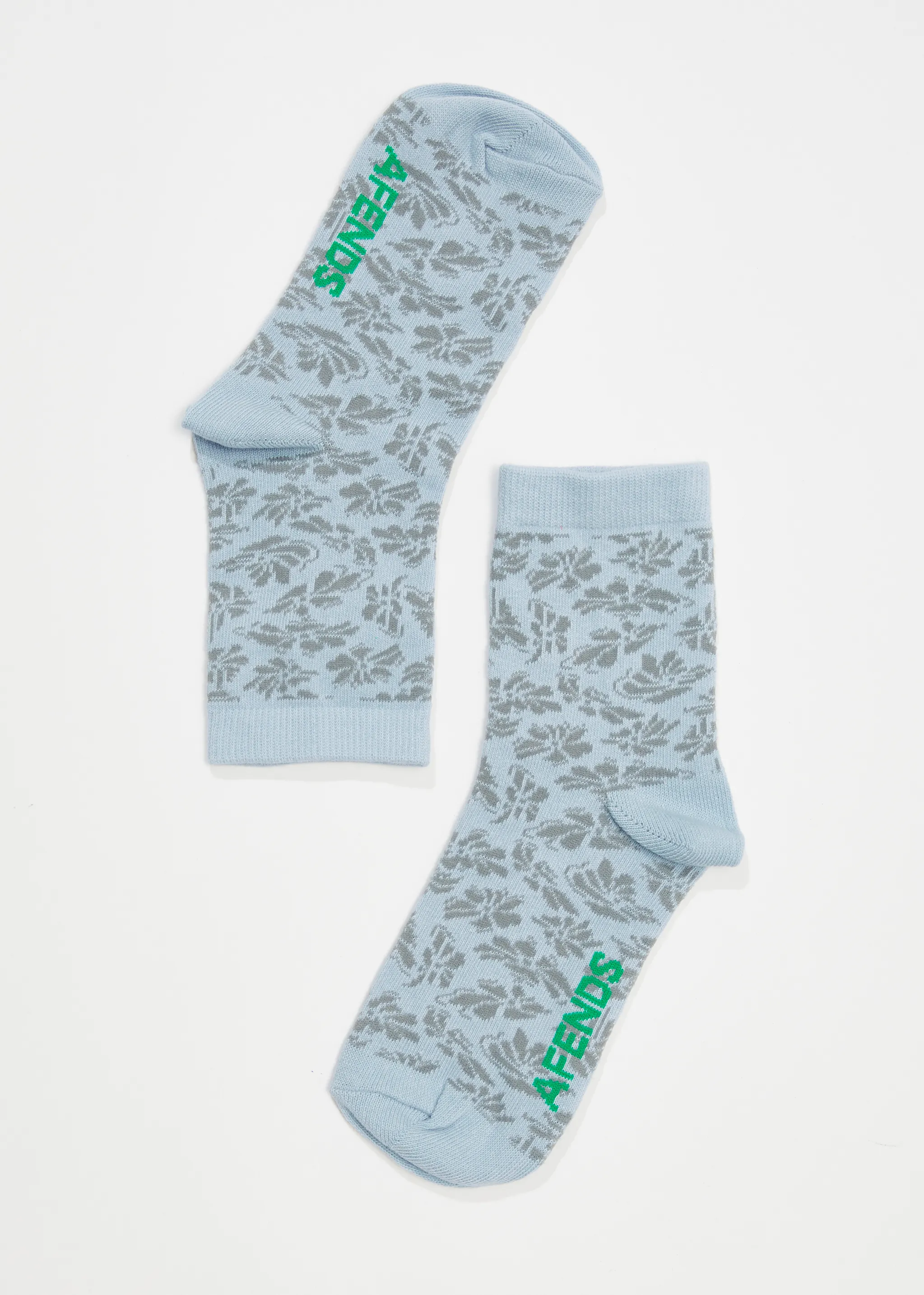 AFENDS Unisex Rhye - Crew Socks - Powder Blue sold by Afends