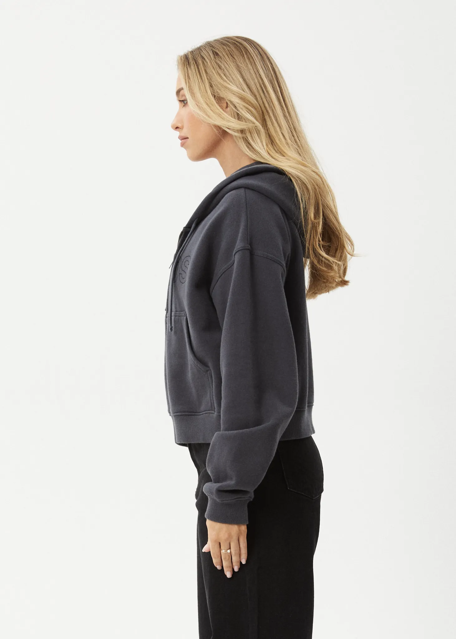 AFENDS Womens Portland - Zip - Stone Black sold by Afends product image thumbnail 4