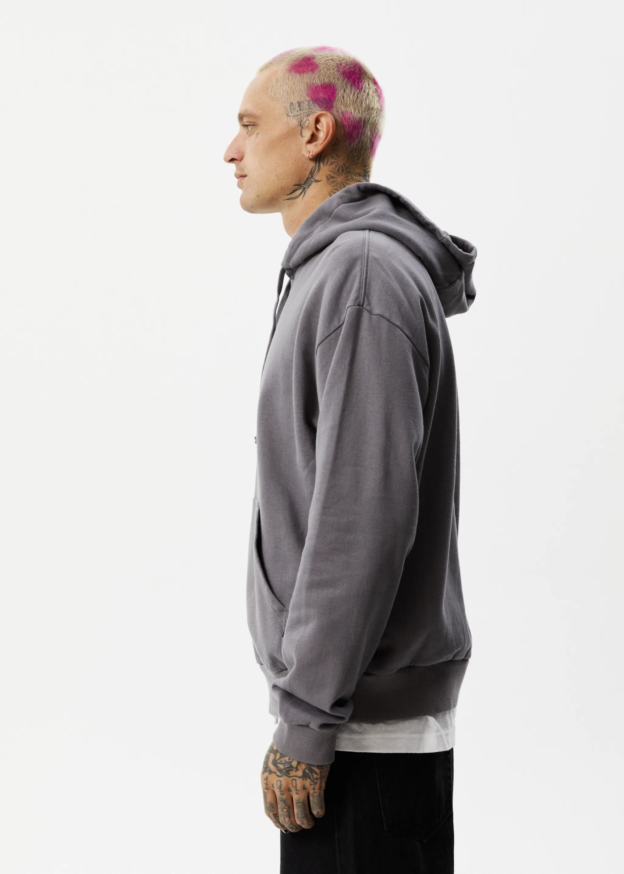 AFENDS Mens Question Everything - Hoodie - Gunmetal sold by Afends product image thumbnail 5