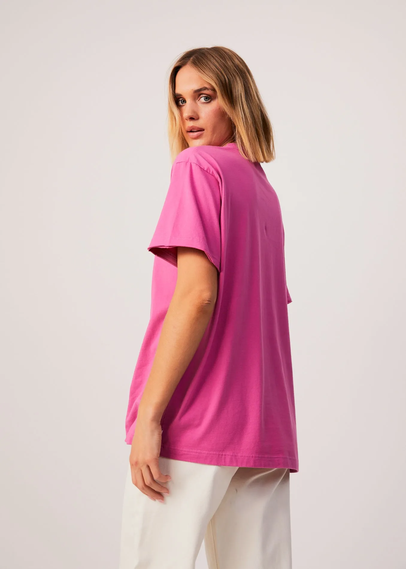 AFENDS Womens Digital Holiday - Oversized Floral T-Shirt - Bubblegum sold by Afends product image thumbnail 4