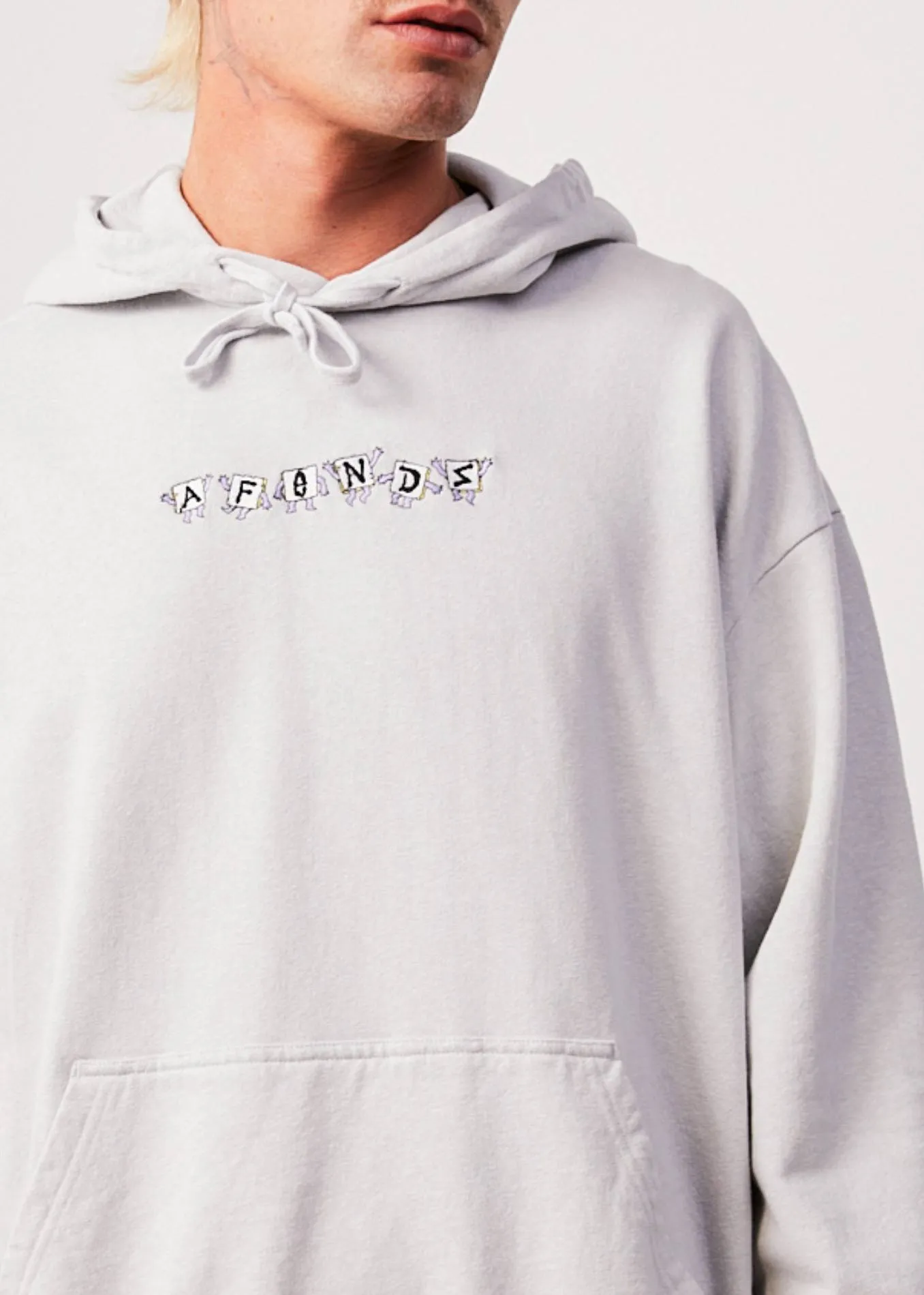 AFENDS Mens Microdosed - Hoodie - Smoke sold by Afends product image thumbnail 2