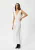 AFENDS Womens Focus - Seersucker Maxi Dress - White sold by Afends