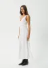 AFENDS Womens Focus - Seersucker Maxi Dress - White sold by Afends
