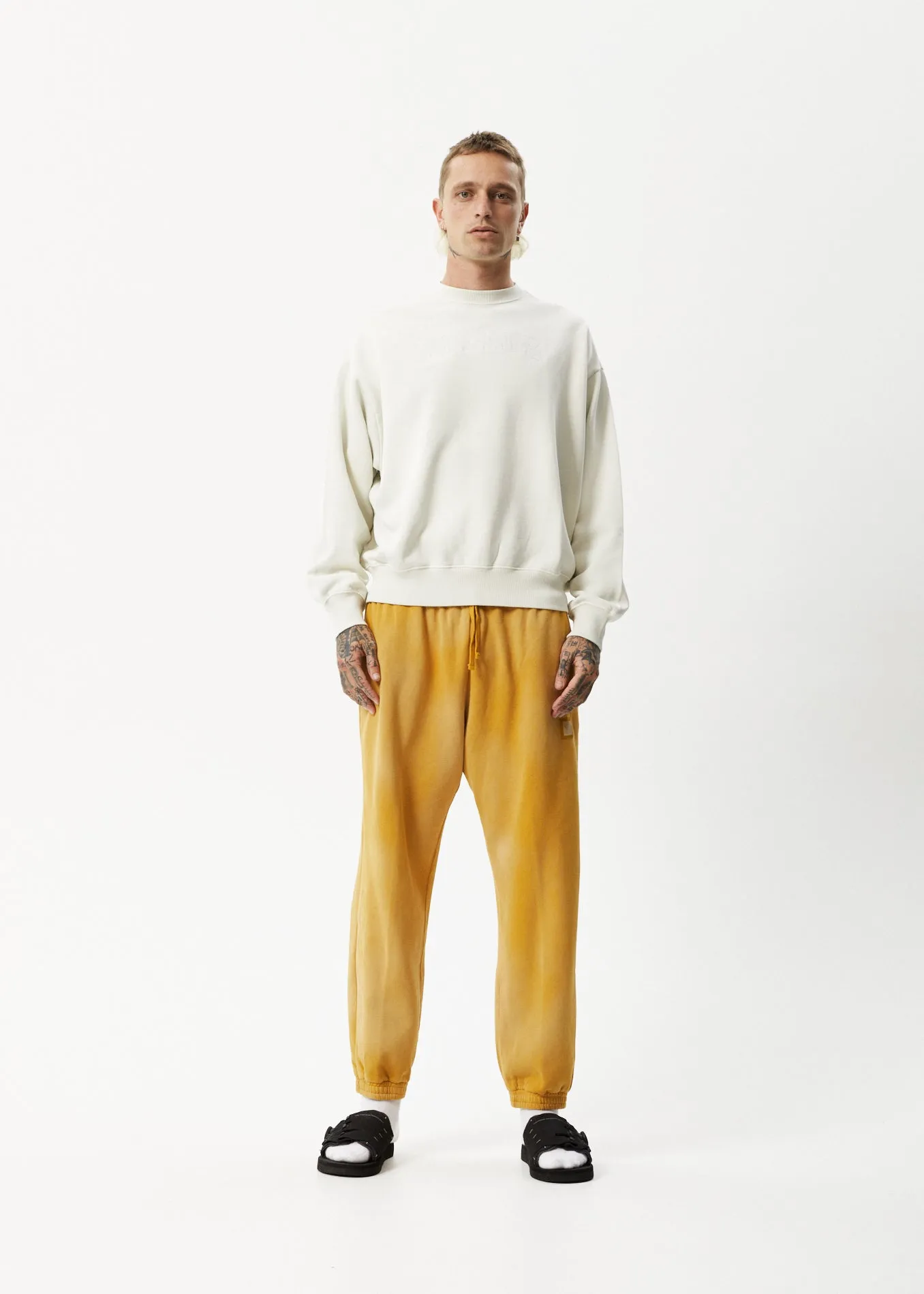 AFENDS Unlimited - Crew Neck Jumper - Worn White sold by Afends product image thumbnail 5