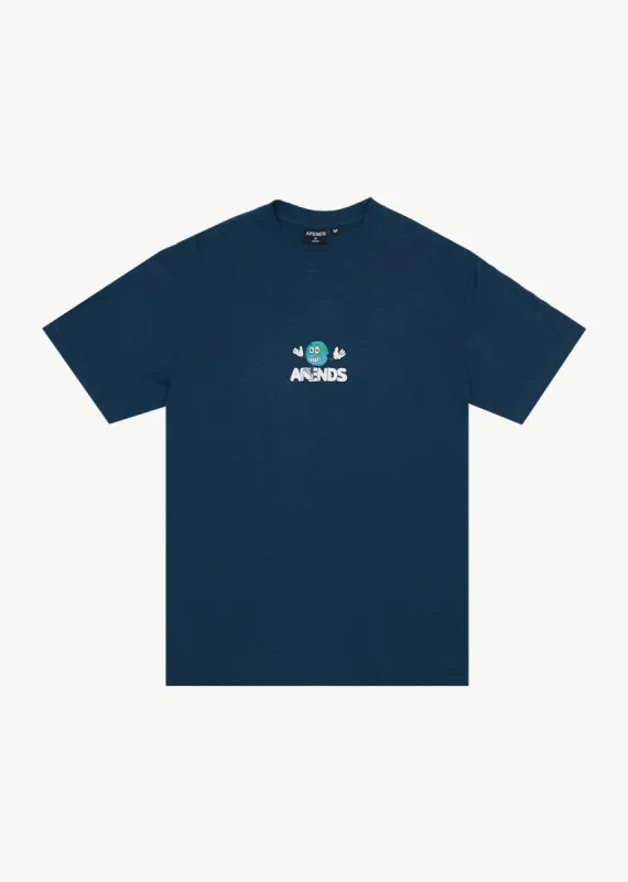 AFENDS Mens Hometown - Retro Tee - Navy sold by Afends
