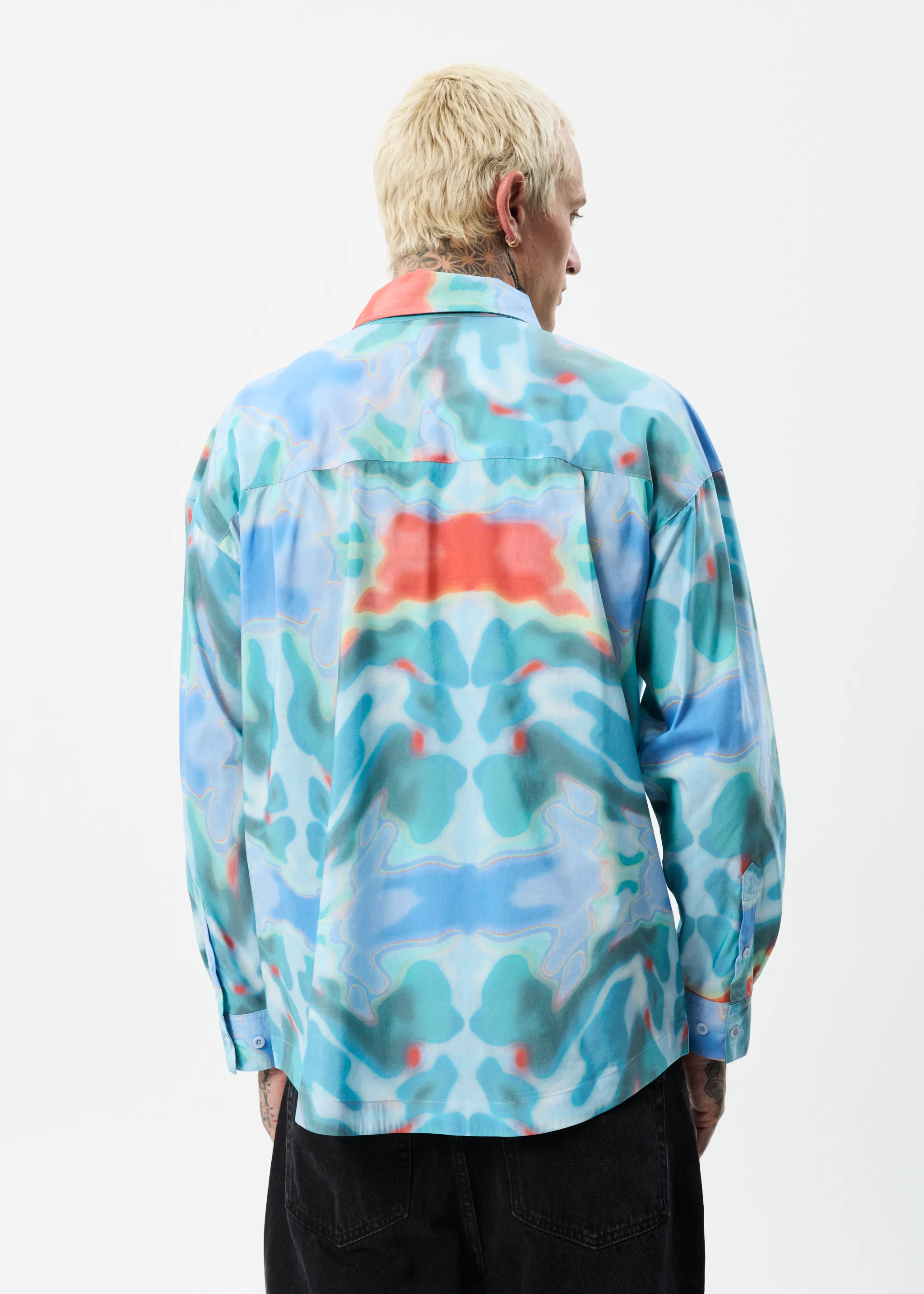 AFENDS Mens Thermal - Oversized Long Sleeve Shirt - Multi sold by Afends product image thumbnail 5