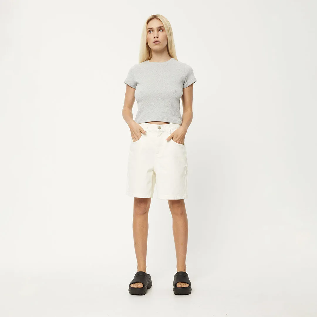 AFENDS Womens Faith - Ribbed Tee - Shadow Grey Marle sold by Afends product image thumbnail 5