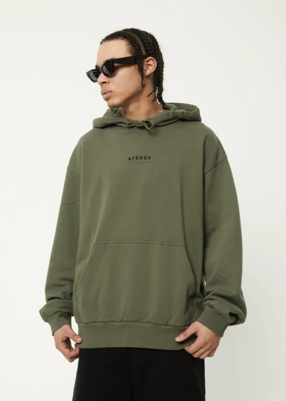AFENDS Mens Calico - Hoodie - Cypress sold by Afends