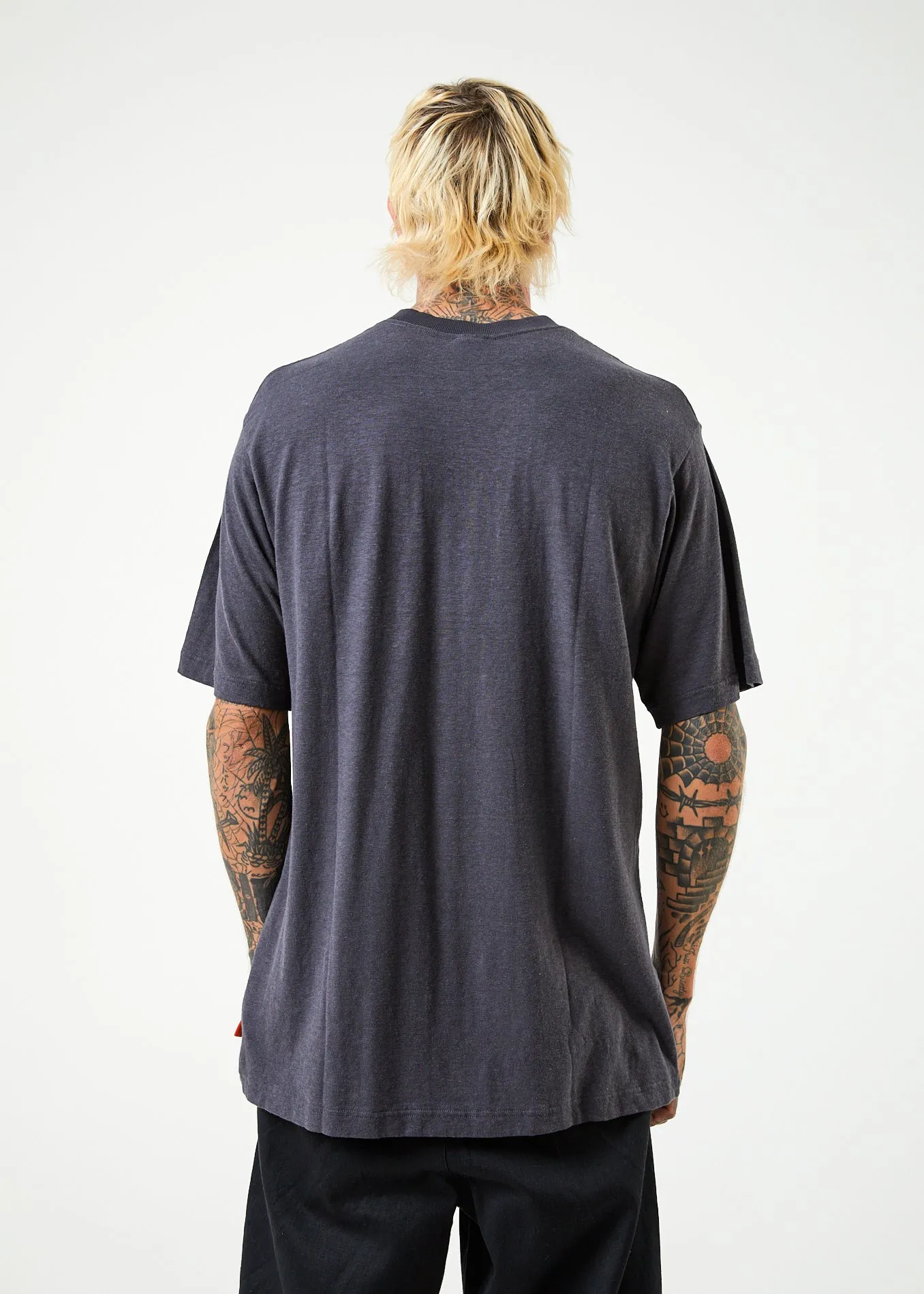 AFENDS Mens Rave - Retro Graphic T-Shirt - Charcoal sold by Afends product image thumbnail 5