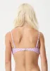 AFENDS Womens Carlo - Check Bandeau Bikini Top - Candy sold by Afends
