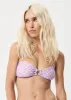 AFENDS Womens Carlo - Check Bandeau Bikini Top - Candy sold by Afends