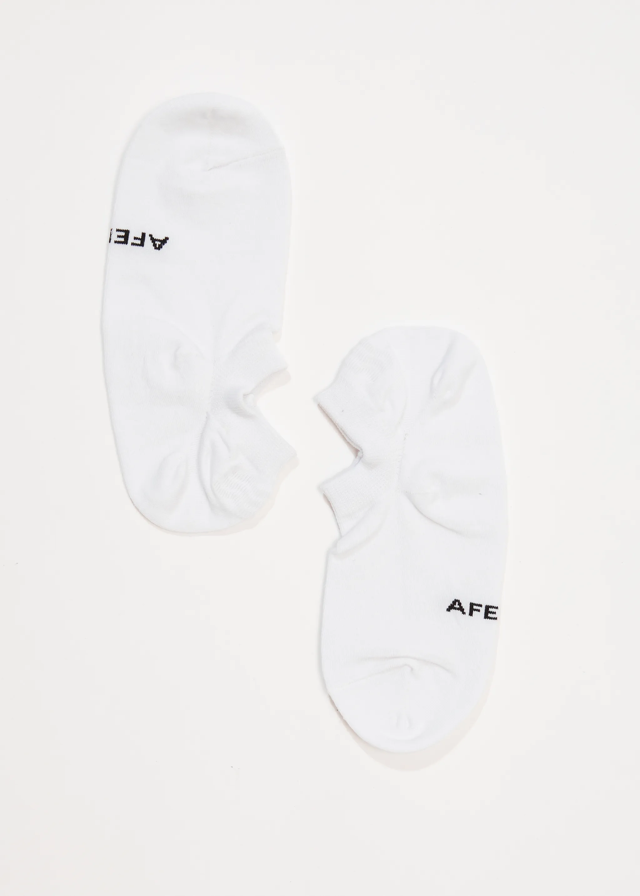 AFENDS Unisex Revolve - No Show Socks - White sold by Afends