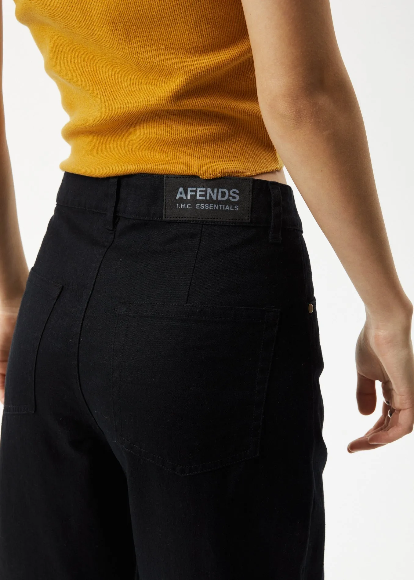 AFENDS Womens Shelby - Wide Leg Pant - Black sold by Afends product image thumbnail 4