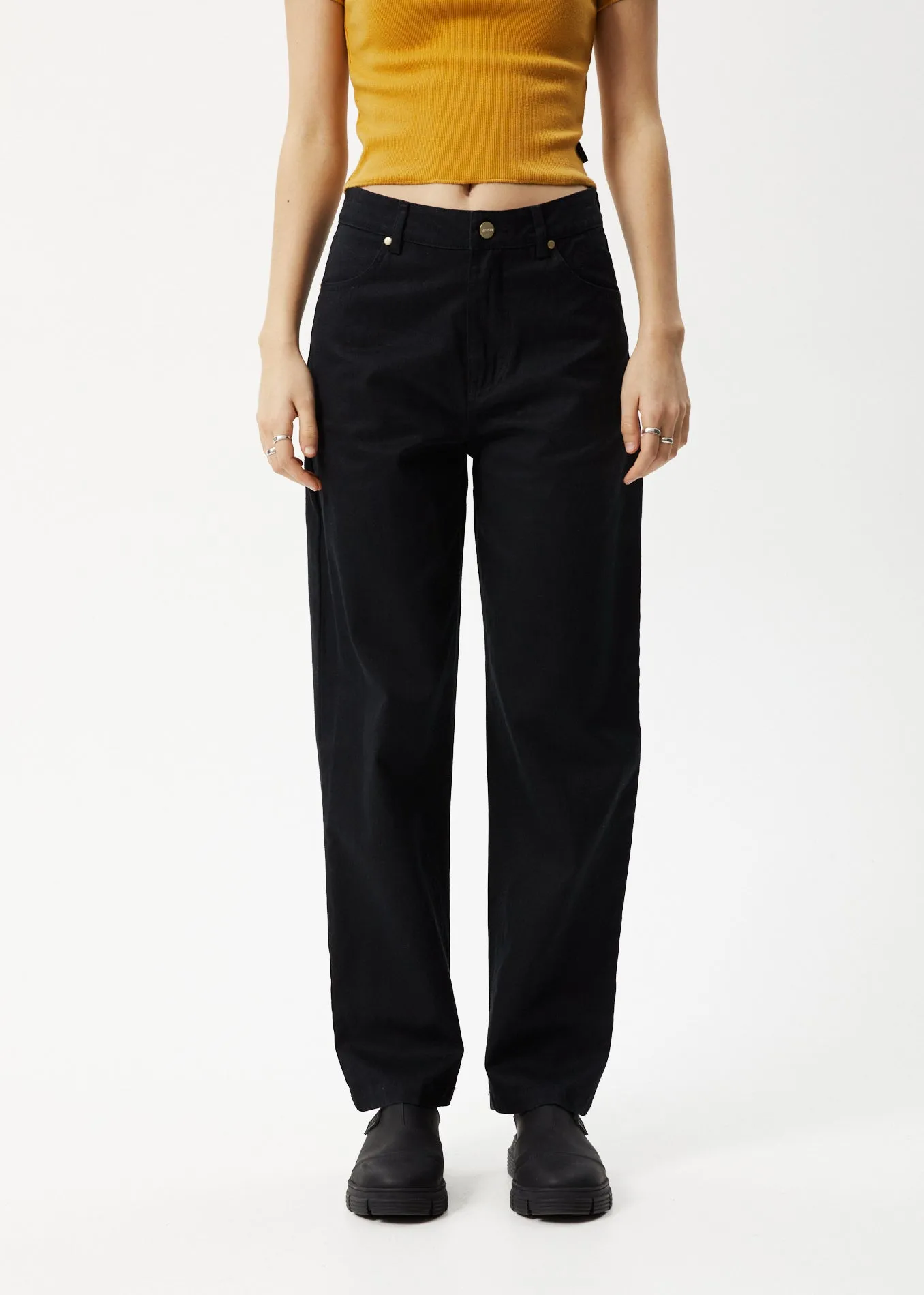 AFENDS Womens Shelby - Wide Leg Pant - Black sold by Afends product image thumbnail 2