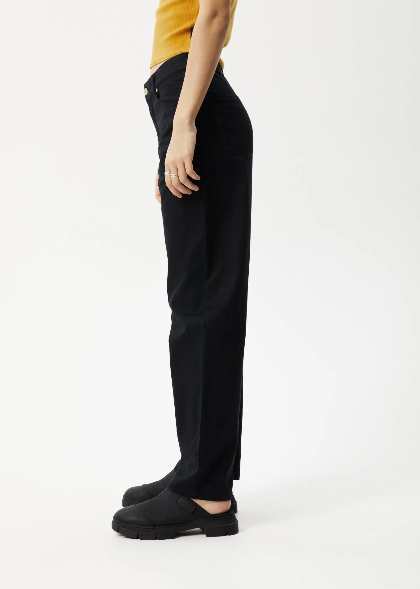 AFENDS Womens Shelby - Wide Leg Pant - Black sold by Afends product image thumbnail 3