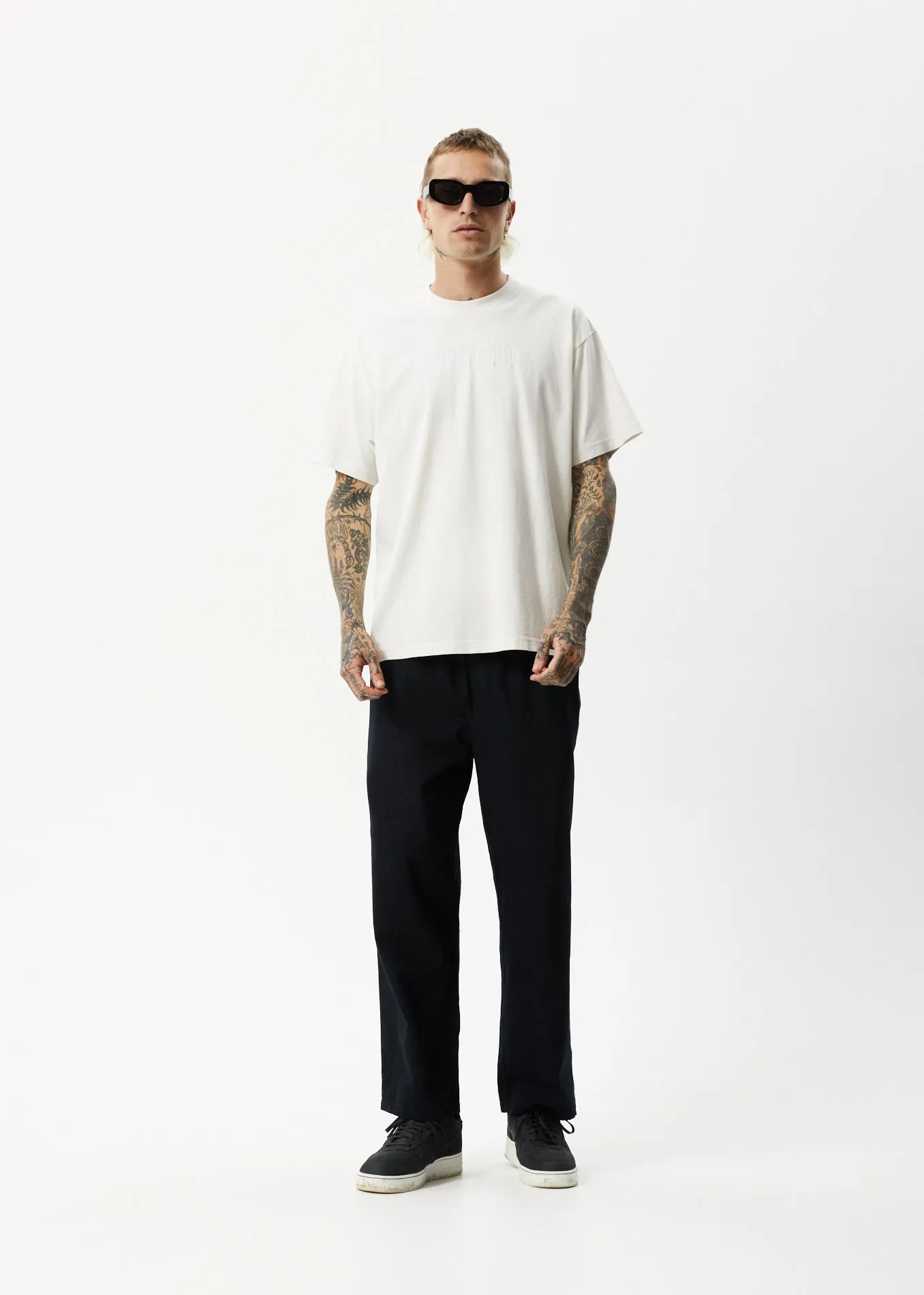 AFENDS Unlimited - Boxy Logo T-Shirt - Worn White sold by Afends product image thumbnail 3