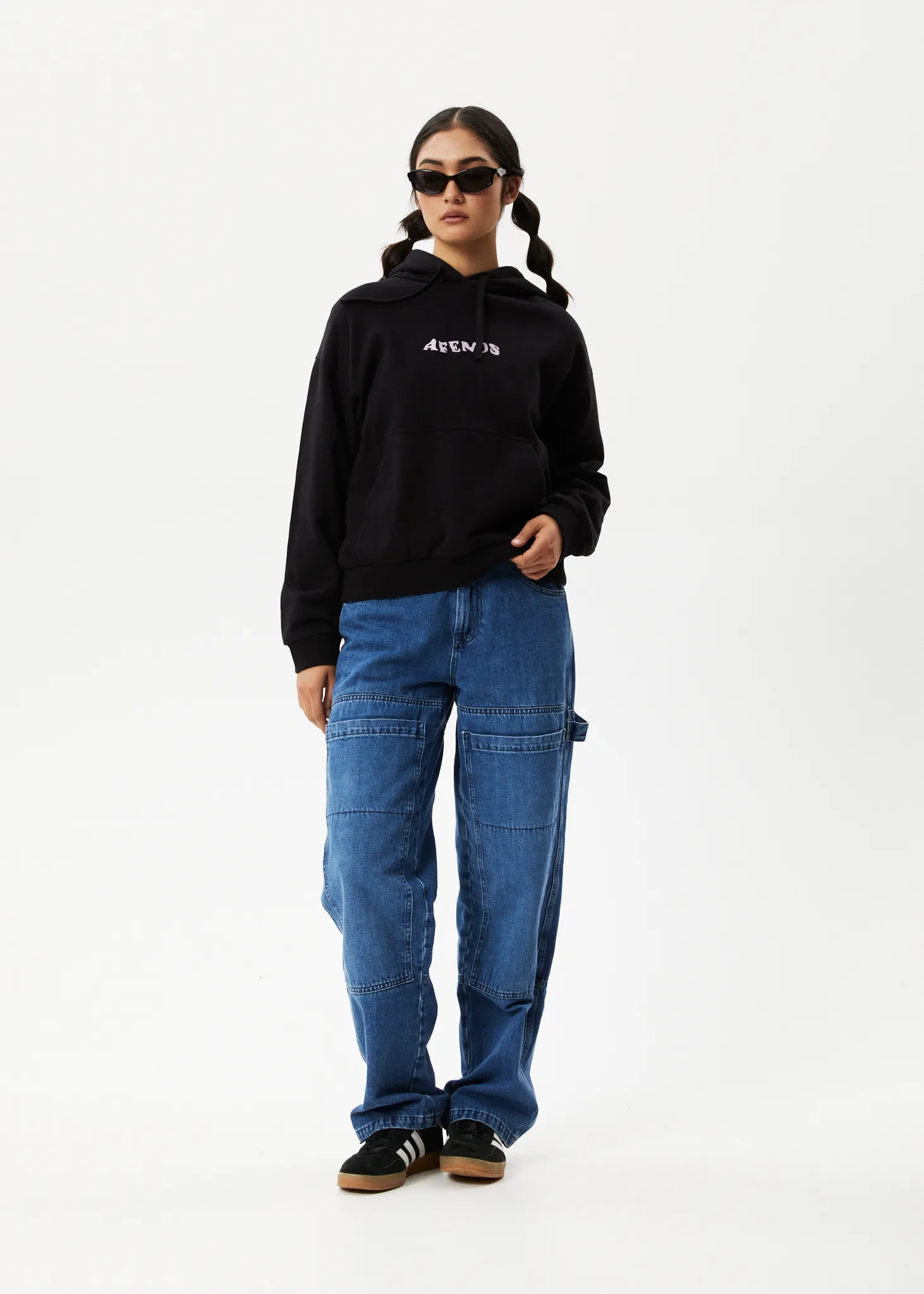 AFENDS Womens Lilah - Logo Hoodie - Black sold by Afends product image thumbnail 3